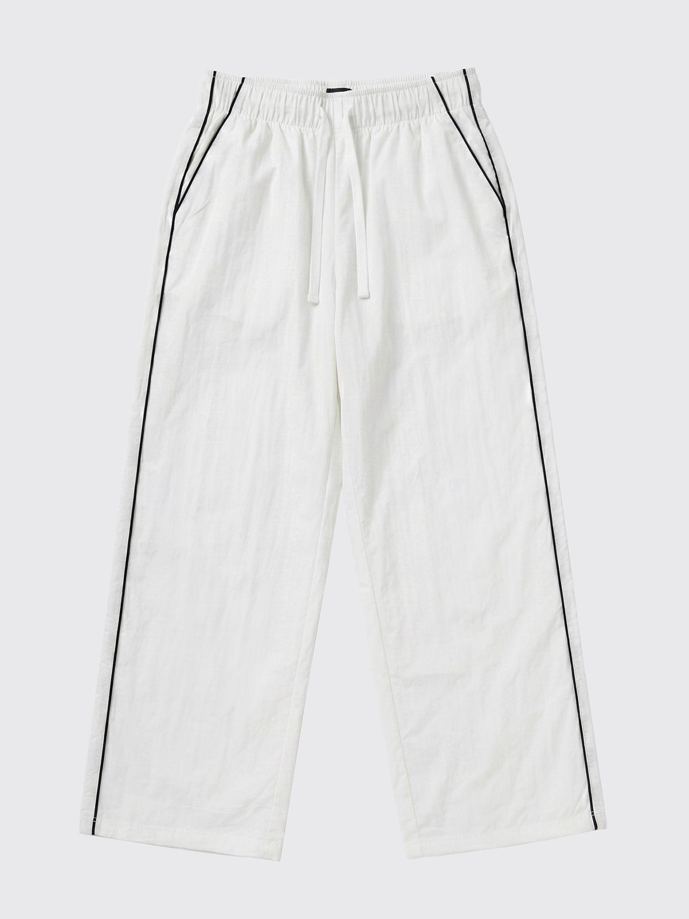 Pantalón Wide Track Con Logo Blanco Tommy Jeans-4