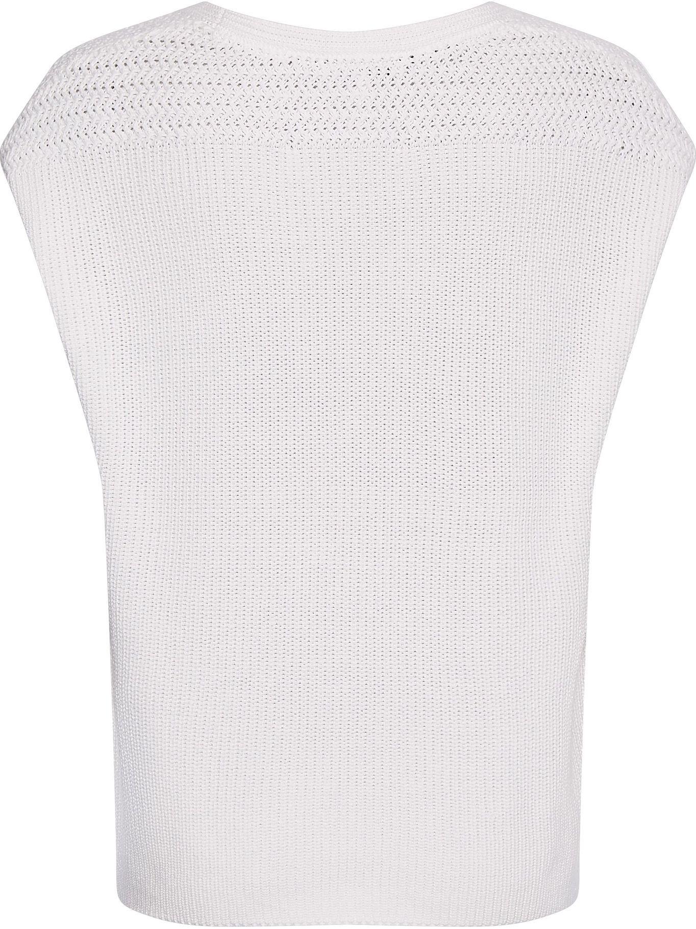 Sweater Vest Cotton Blanco Tommy Hilfiger JN2-1