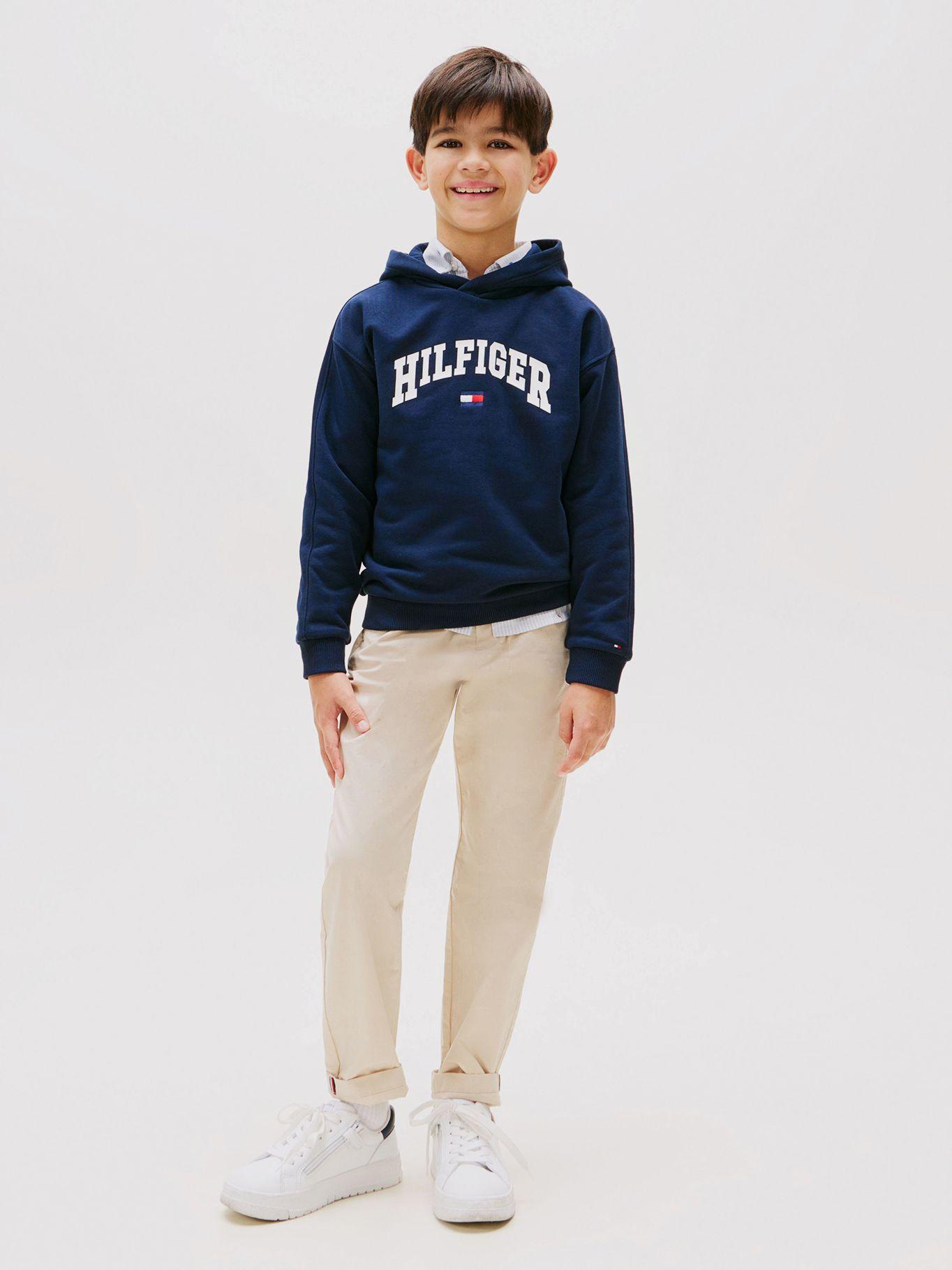 Polerón De Estilo Universitario Azul Tommy Hilfiger-1
