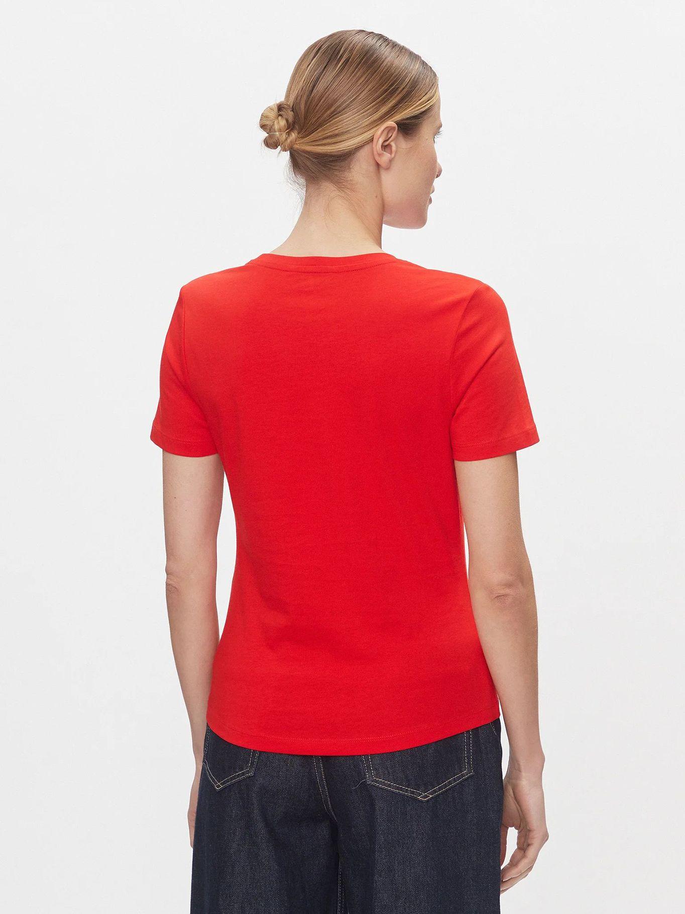 Polera Flag Logo Slim Fit Rojo Tommy Hilfiger-2