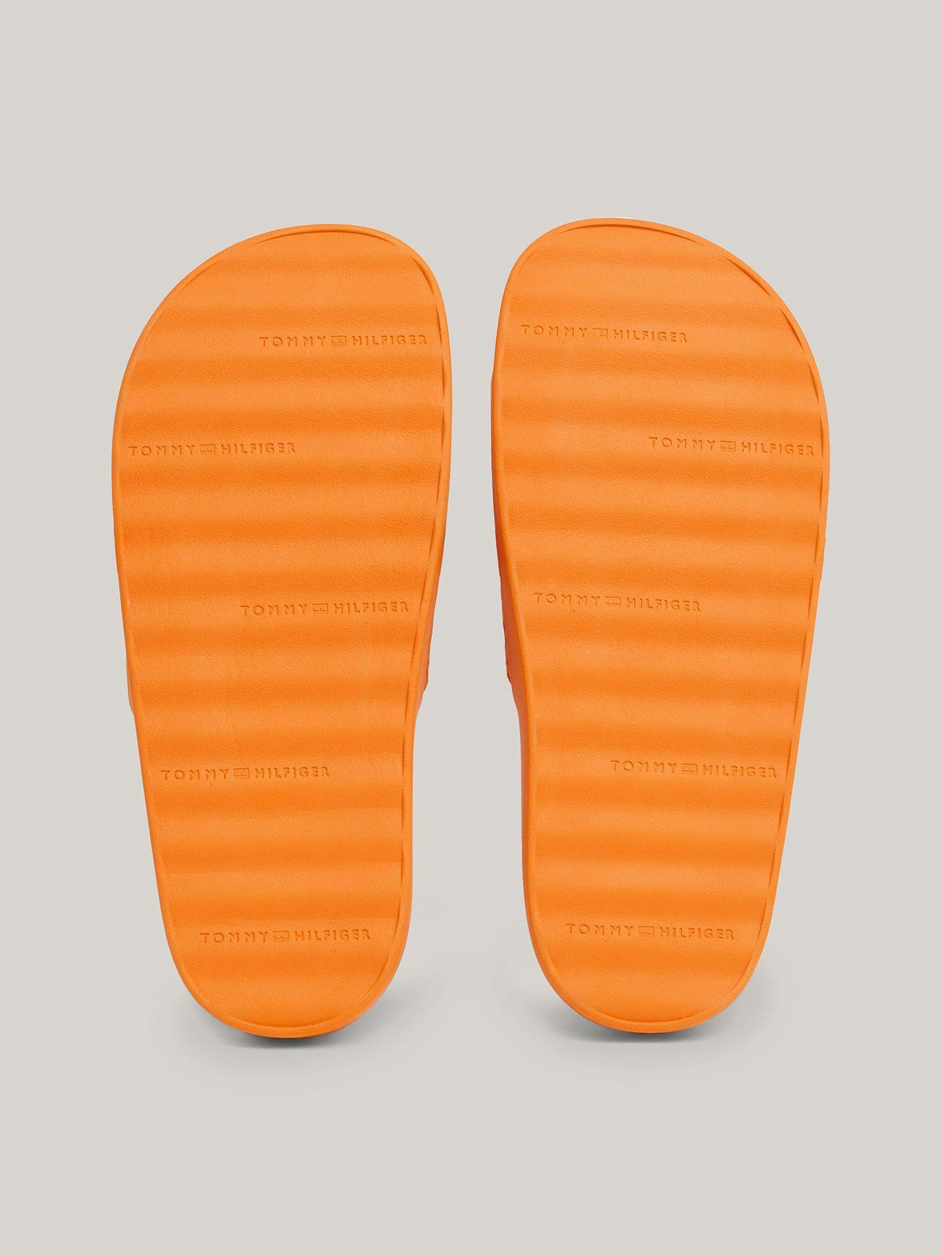 Sandalia De Plataforma Monogram Naranjo Tommy Hilfiger-7