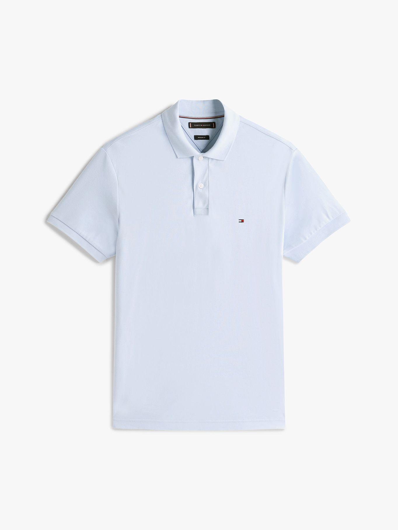 Polo Liquid Regular Fit Celeste C1O Tommy Hilfiger-4