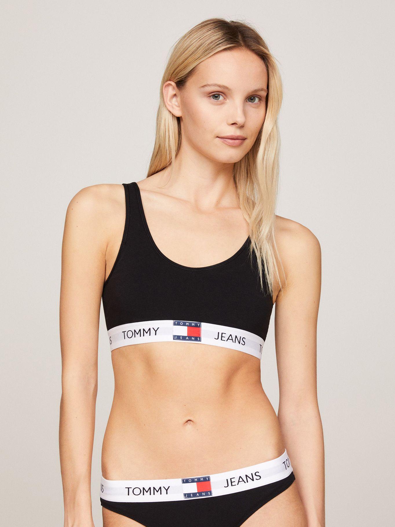 Bralette Heritage Con Logo Negro Tommy Hilfiger-0
