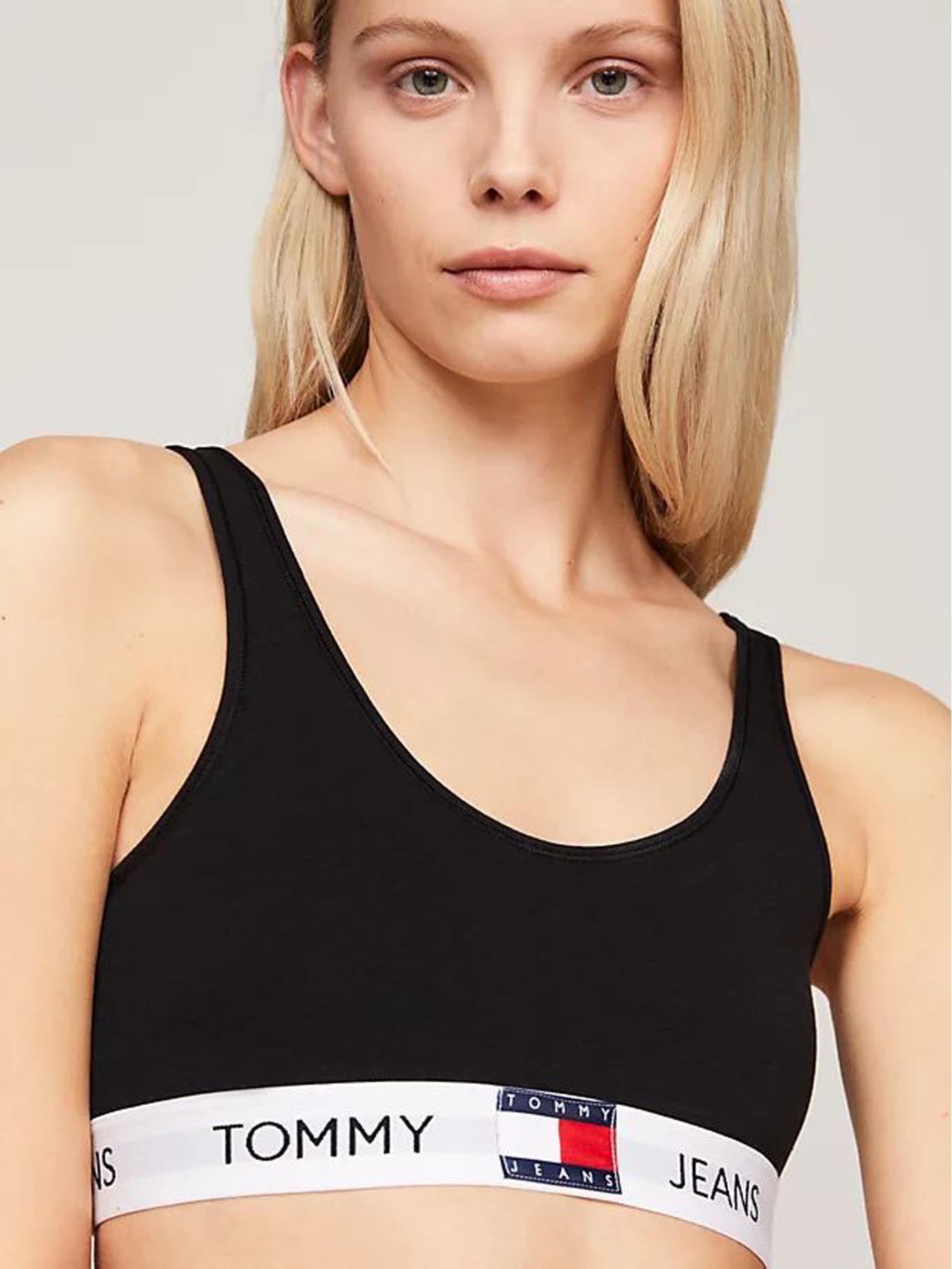 Bralette Heritage Con Logo Negro Tommy Hilfiger-3