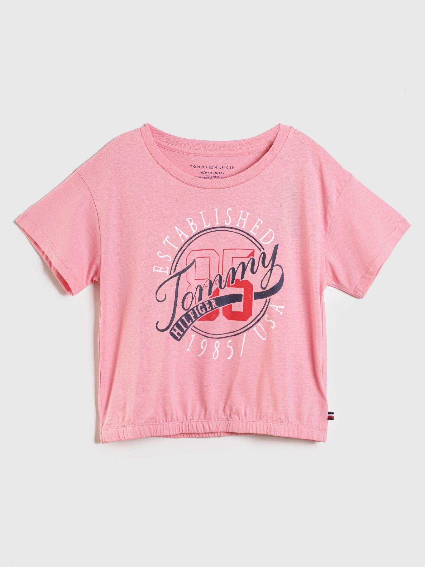 Polera Logo 1985 Usa Rosado Tommy Hilfiger-0