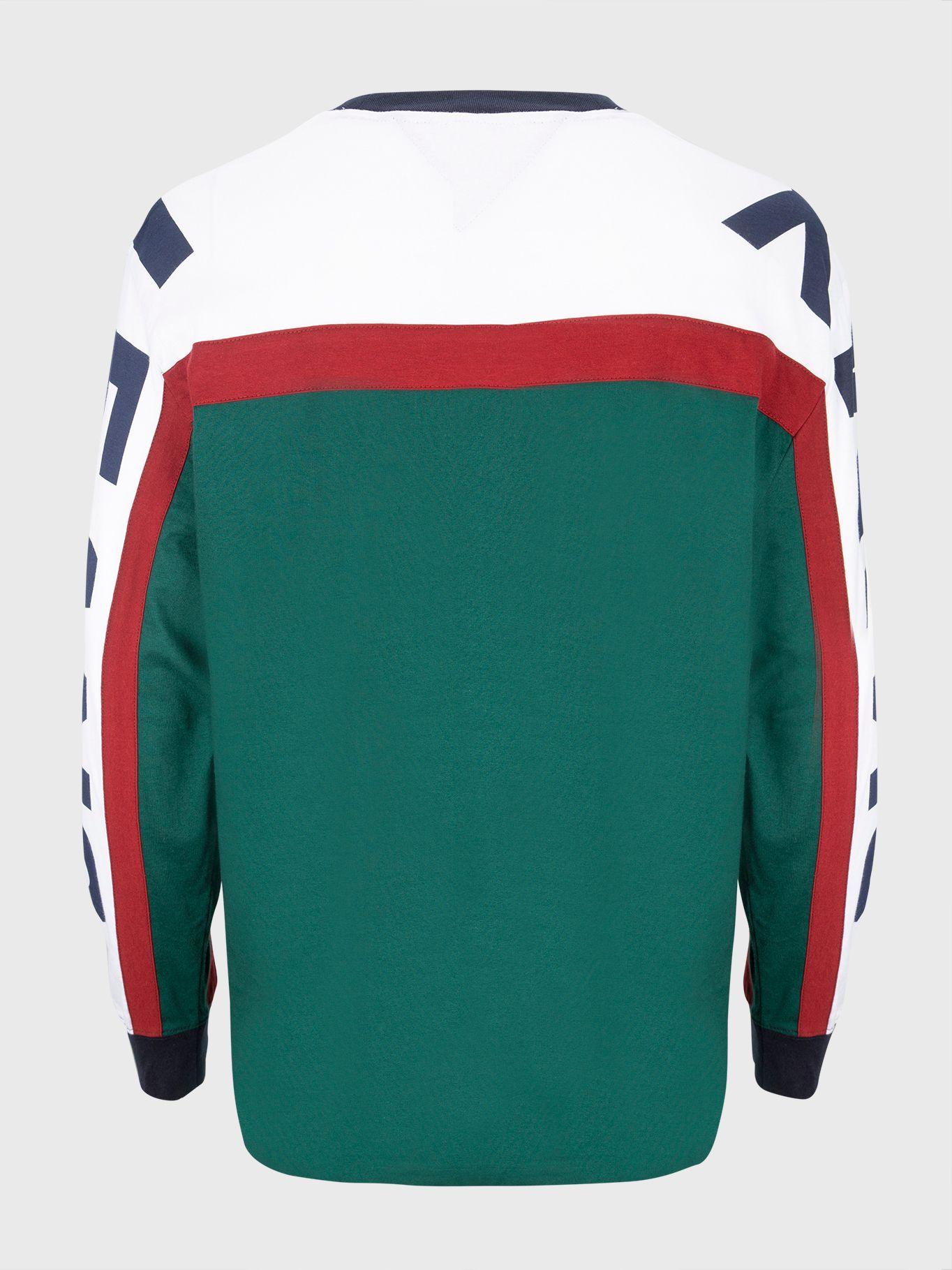Polera Evan Color Block Verde Tommy Hilfiger-1