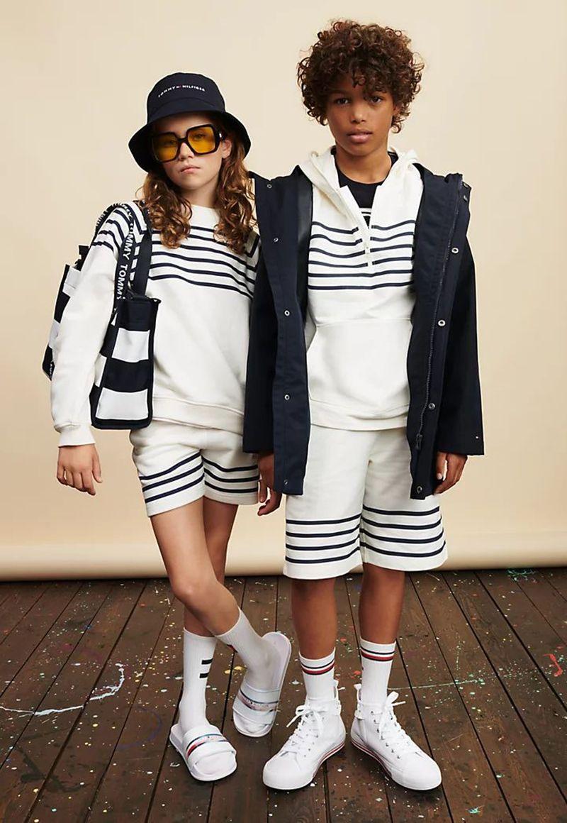 Shorts Con Rayas Marineras Blanco Tommy Hilfiger-3