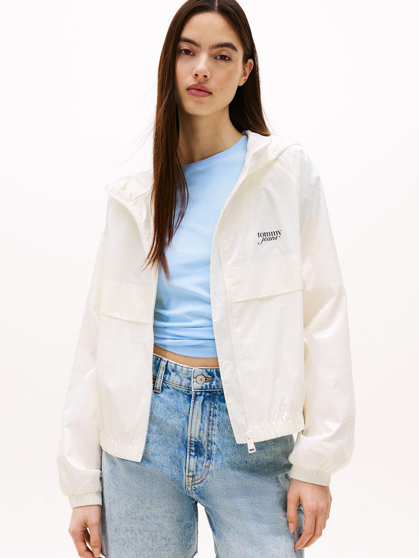 Cortavientos Jacquard Repelente Agua Blanco Tommy Jeans-0