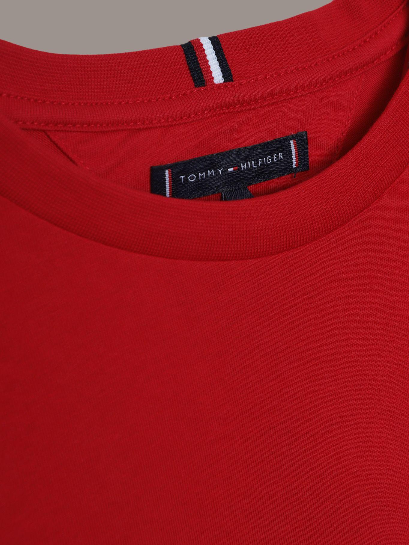 Polera De Niño Essential Cotton Rojo Tommy Hilfiger-3