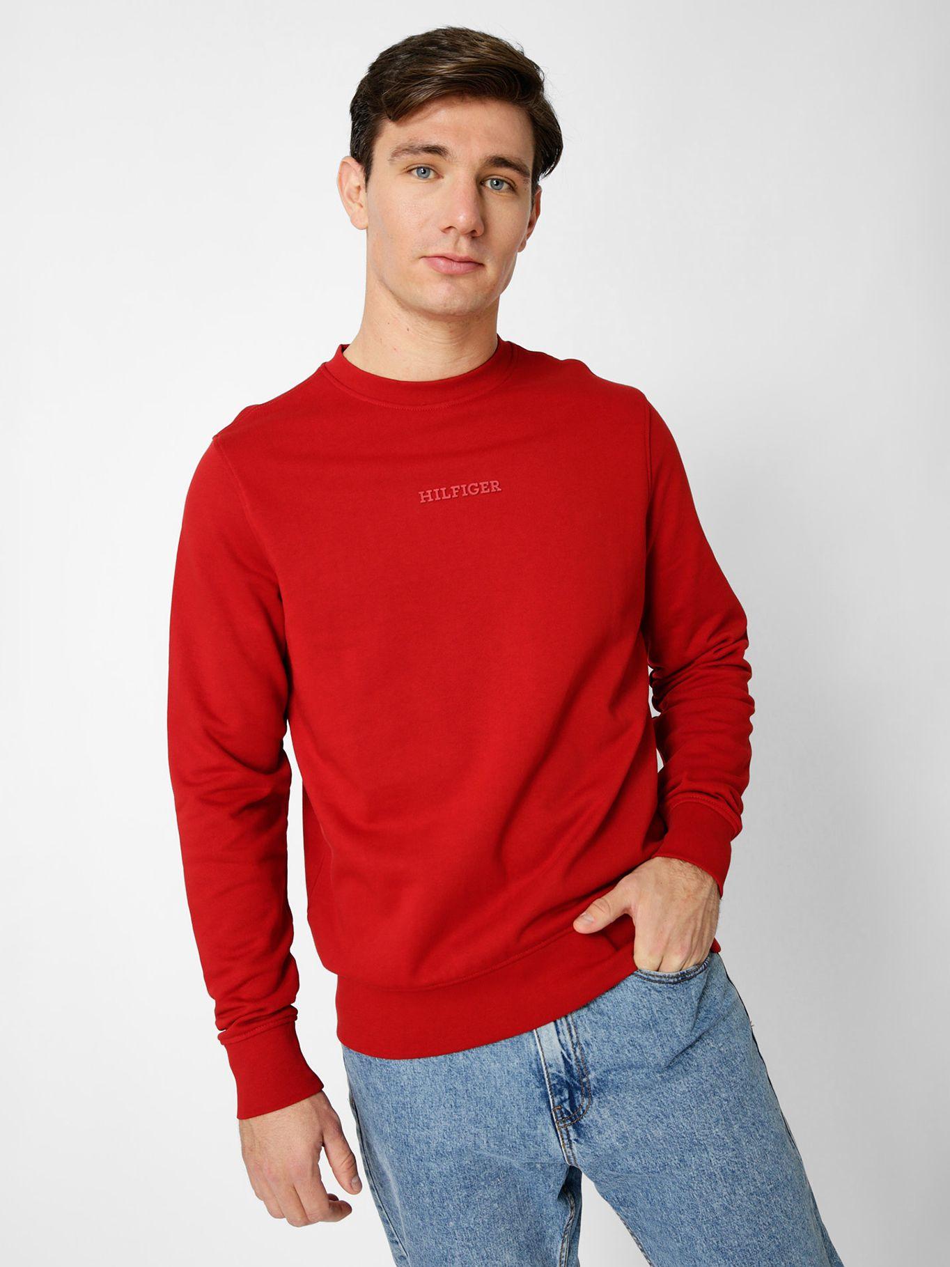 Polerón Monotipe C-Neck Rojo Tommy Hilfiger-0