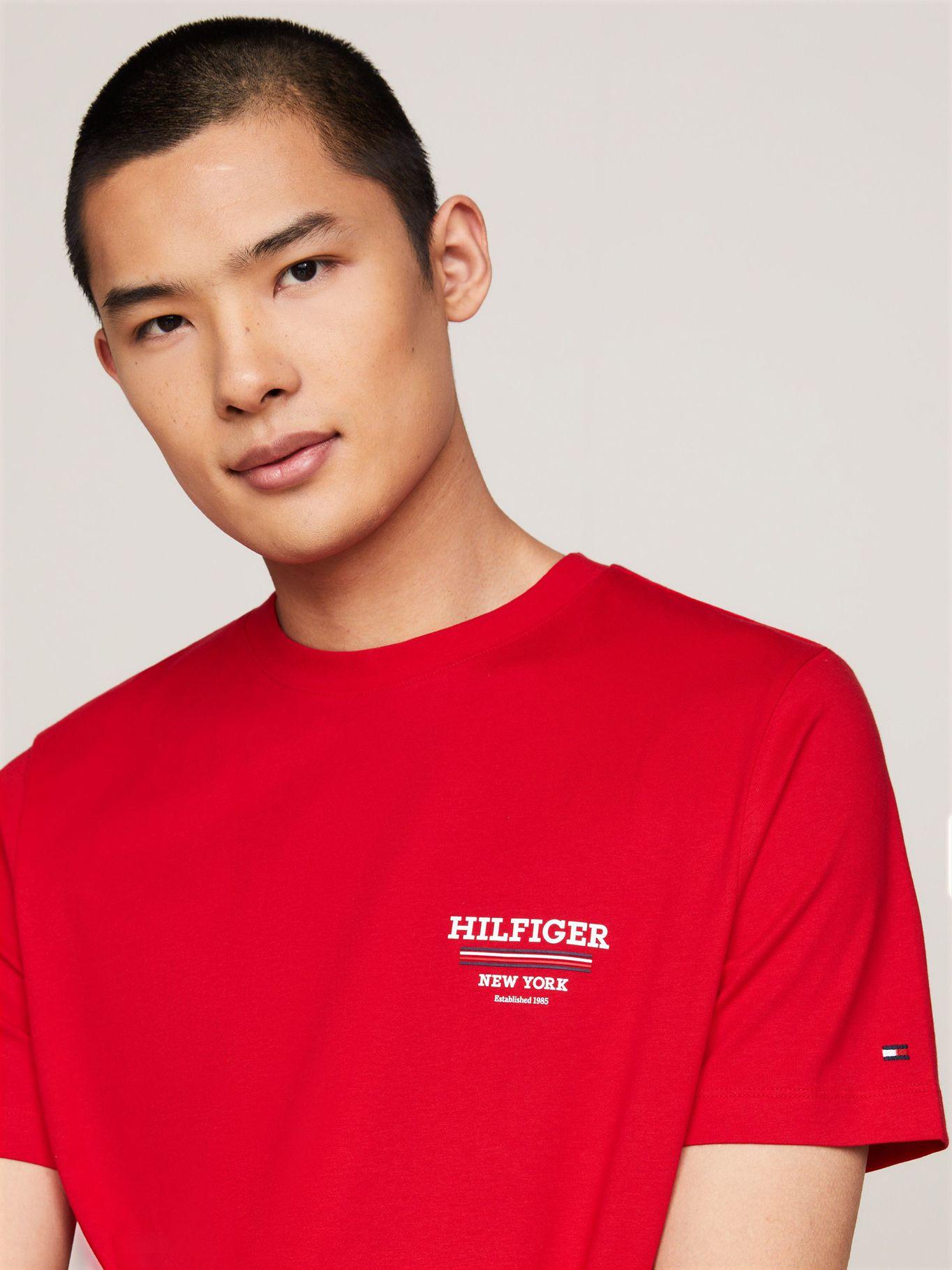 Polera Global Stripe Con Logo Rojo Tommy Hilfiger-3