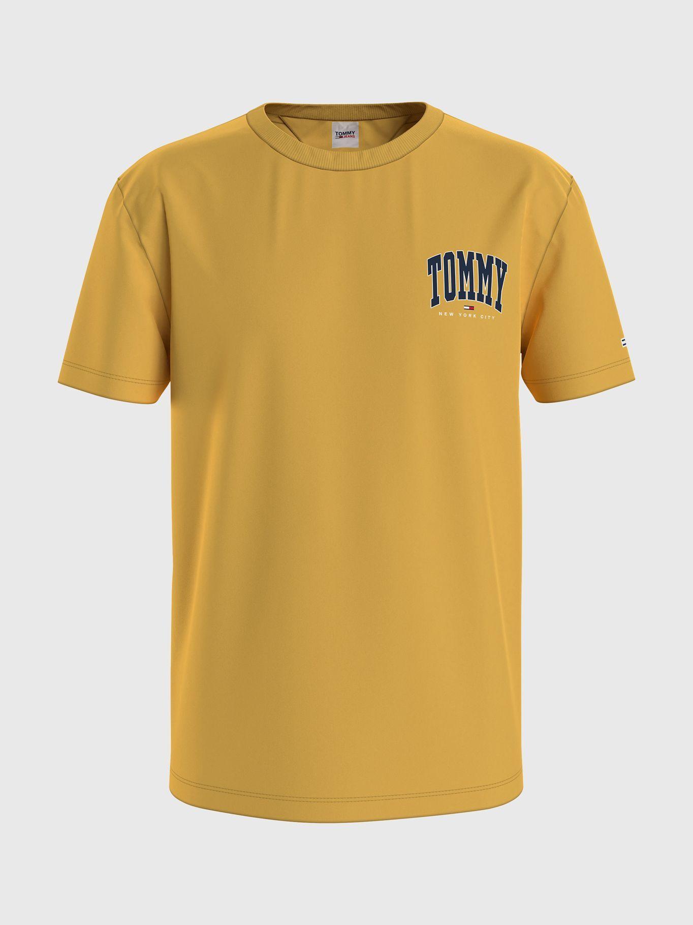 Polera College Logo Amarillo Tommy Hilfiger-0