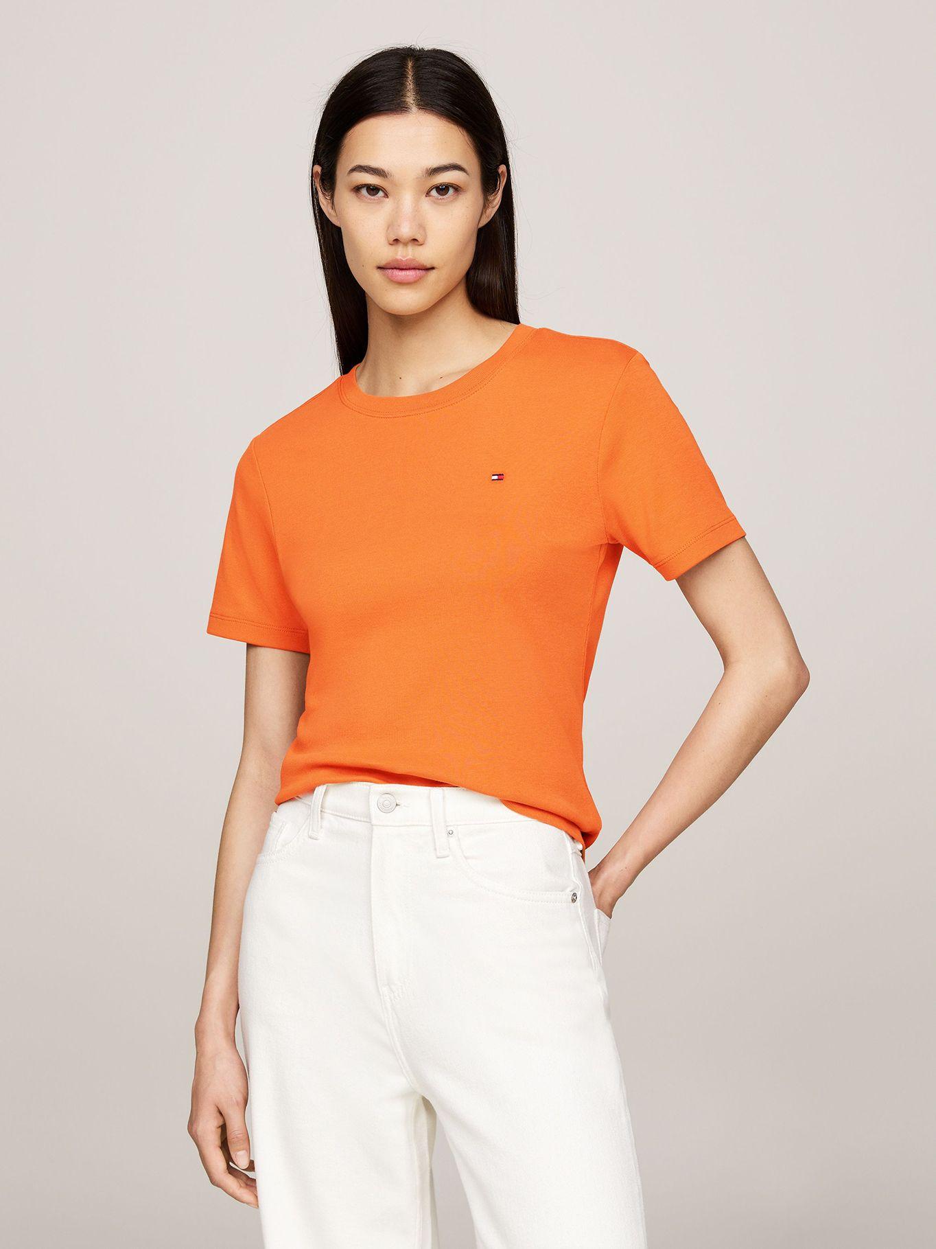Polera Cody Slim Fit Naranjo Tommy Hilfiger-0