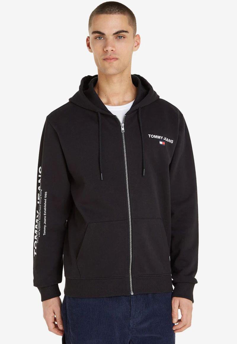 Polerón Hoodie Con Cierre Negro Tommy Jeans-0