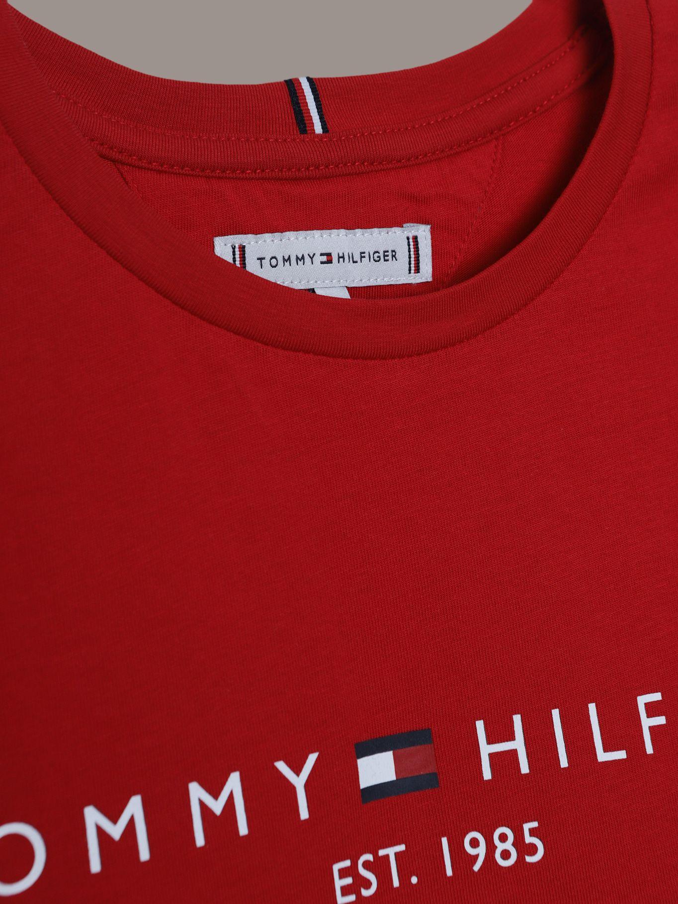 Polera De Niña Essential Cotton Rojo Tommy Hilfiger-3