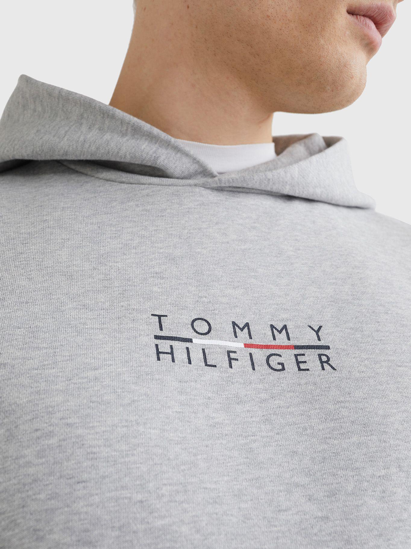 Polerón Hoodie Square Gris Tommy Hilfiger JN2-3