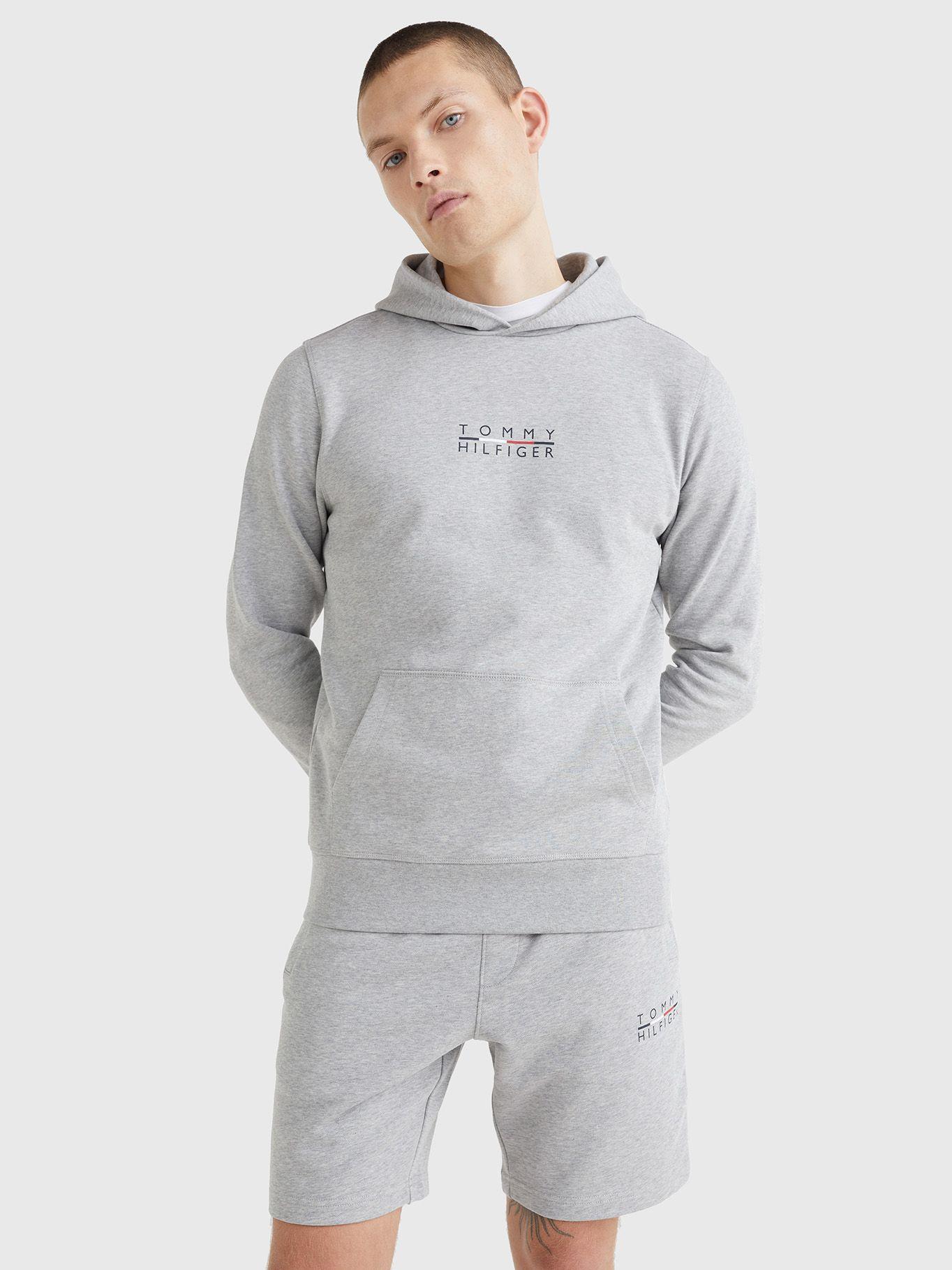 Polerón Hoodie Square Gris Tommy Hilfiger JN2-2
