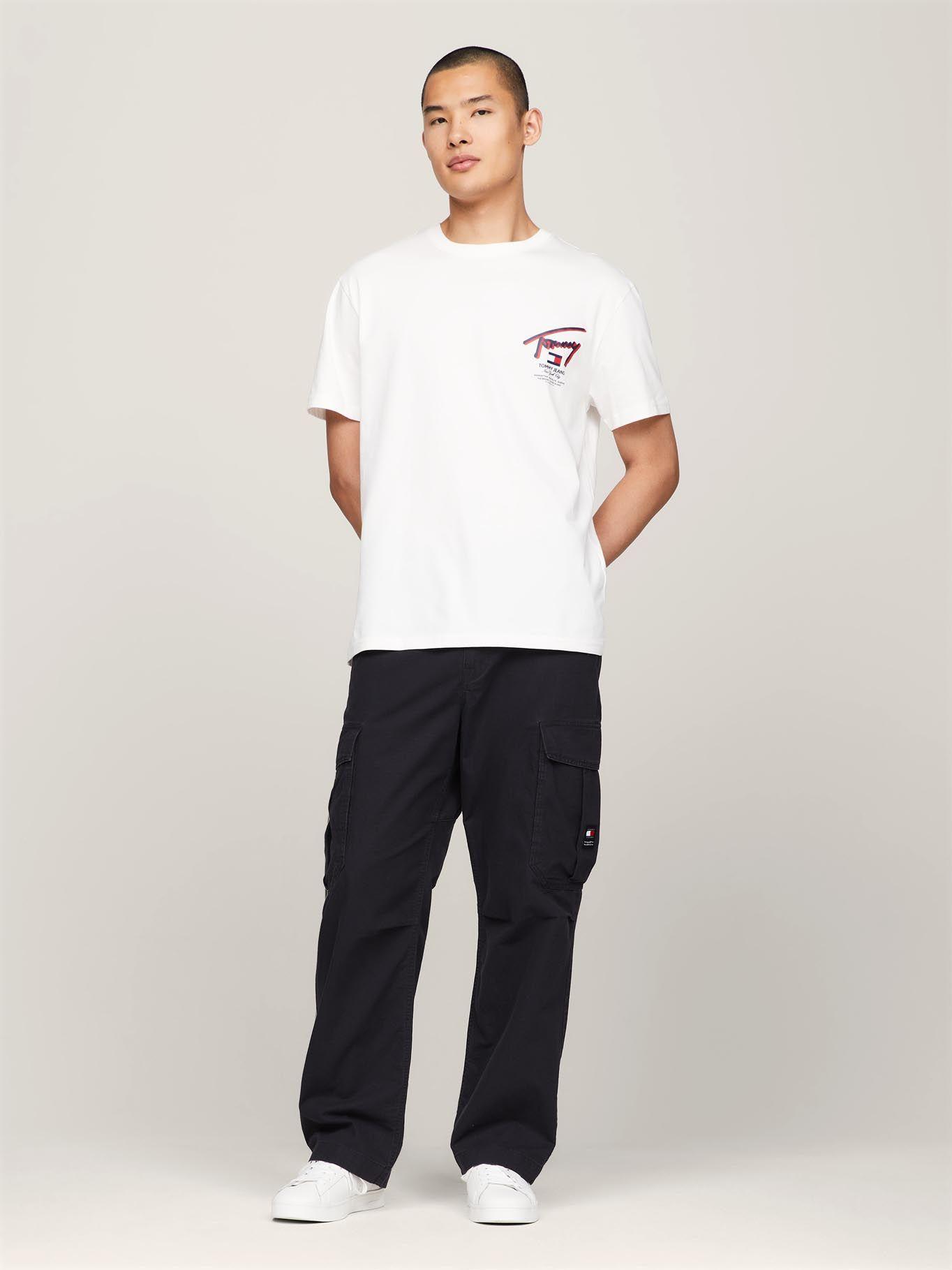 Polera Con Logo 3D Regular Fit Blanco Tommy Jeans-1