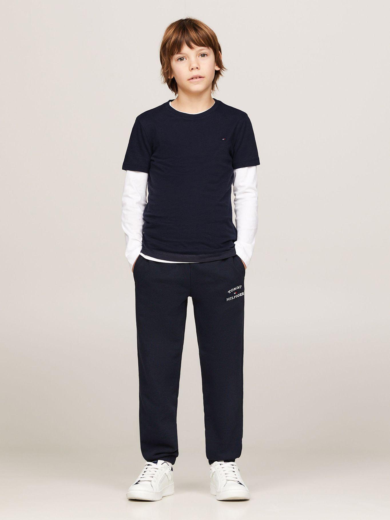 Polera Niño Essential C-Neck Azul Tommy Hilfiger-1