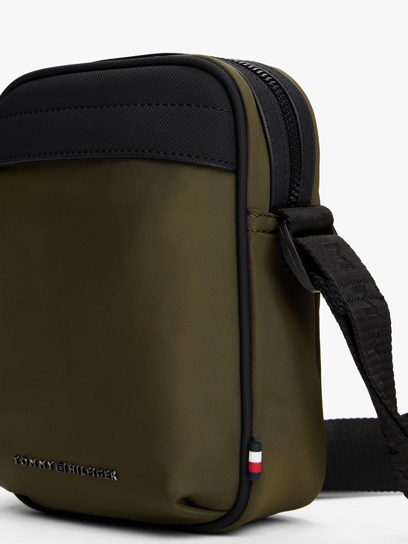 Bolso Reporter Con Logo Metálico Verde Tommy Hilfiger-4