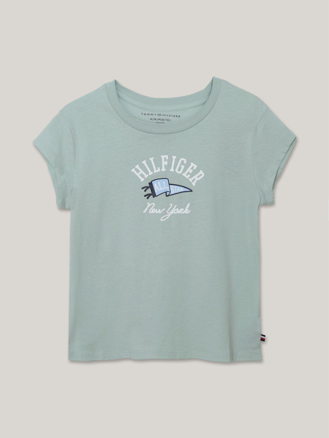 Polera De Niña All Star Con Logo Verde Tommy Hilfiger-0