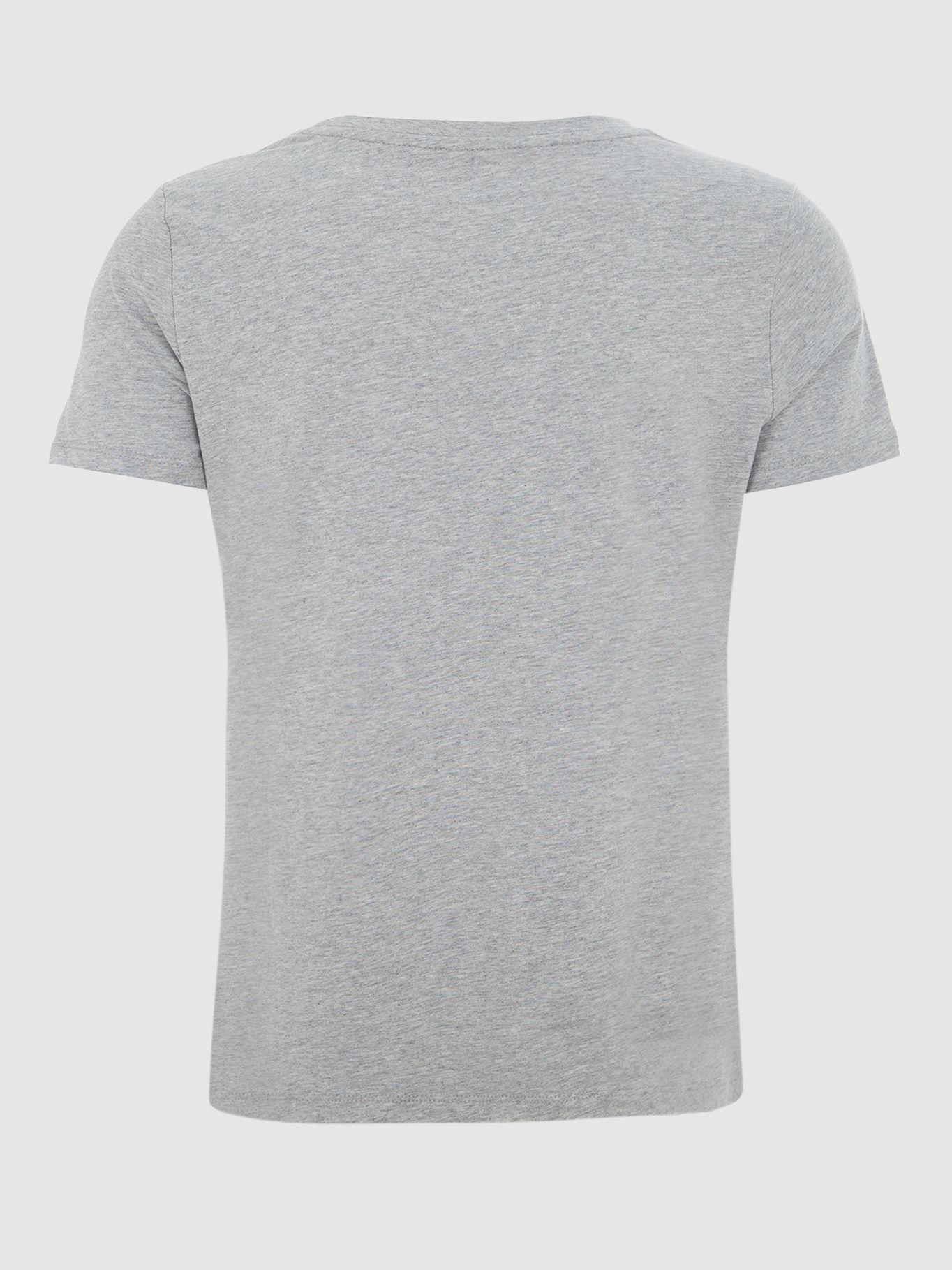 Polera Corazones Logo Bandera Gris Tommy Hilfiger-1