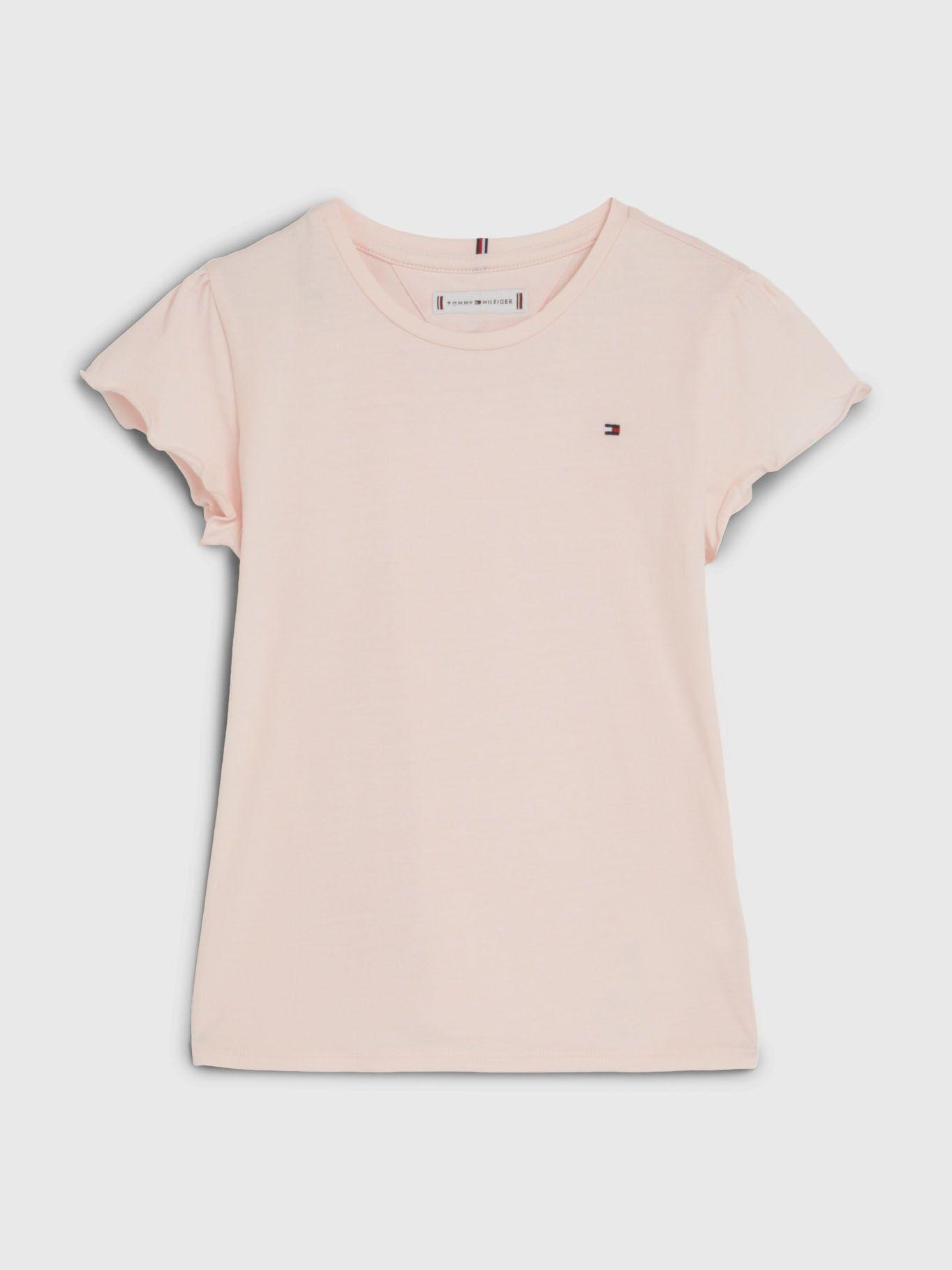 Polera Essential Con Vuelos Rosado Tommy Hilfiger-0