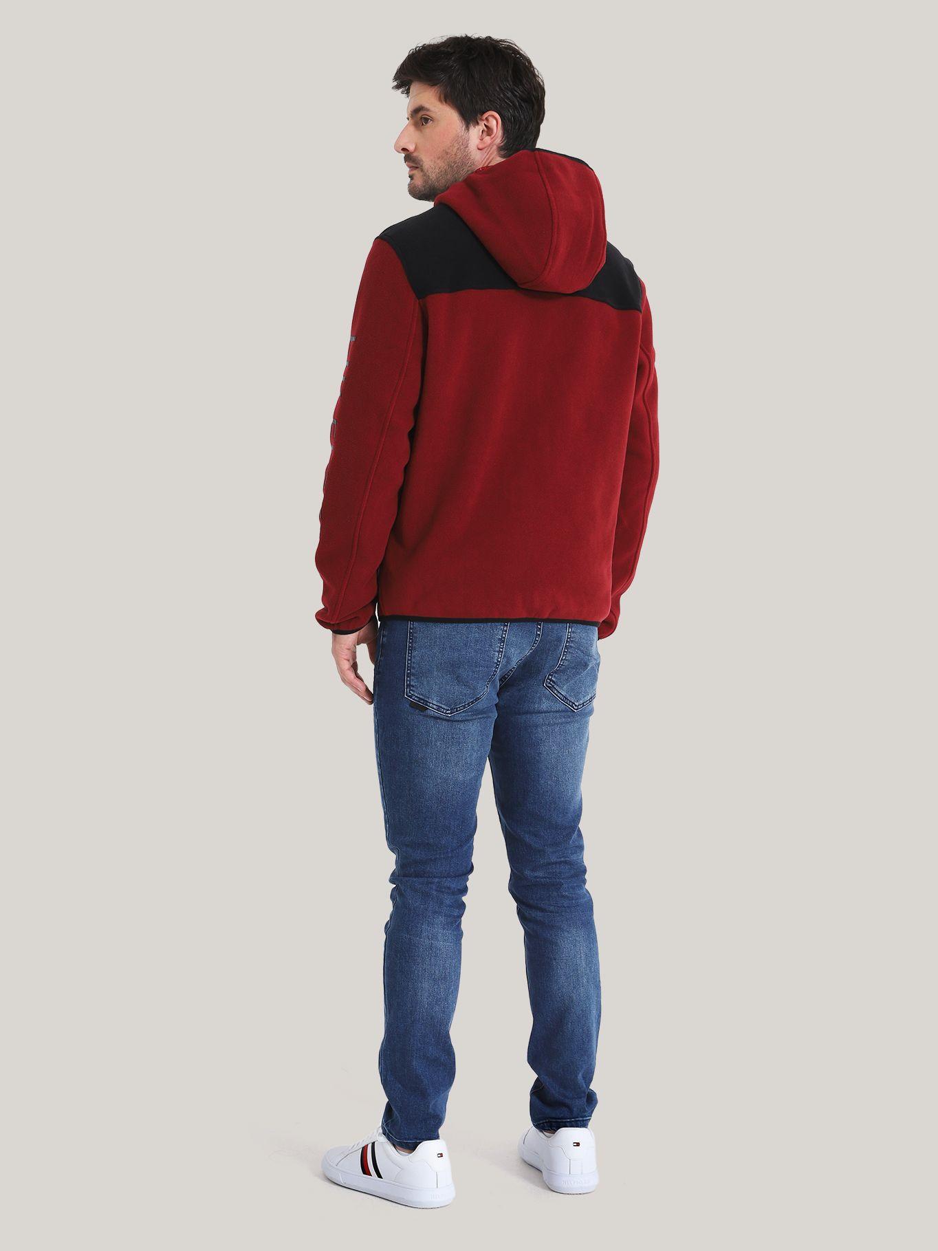 POLERÓN HOODIE DE POLAR CIERRE BURDEO TOMMY HILFIGER-2