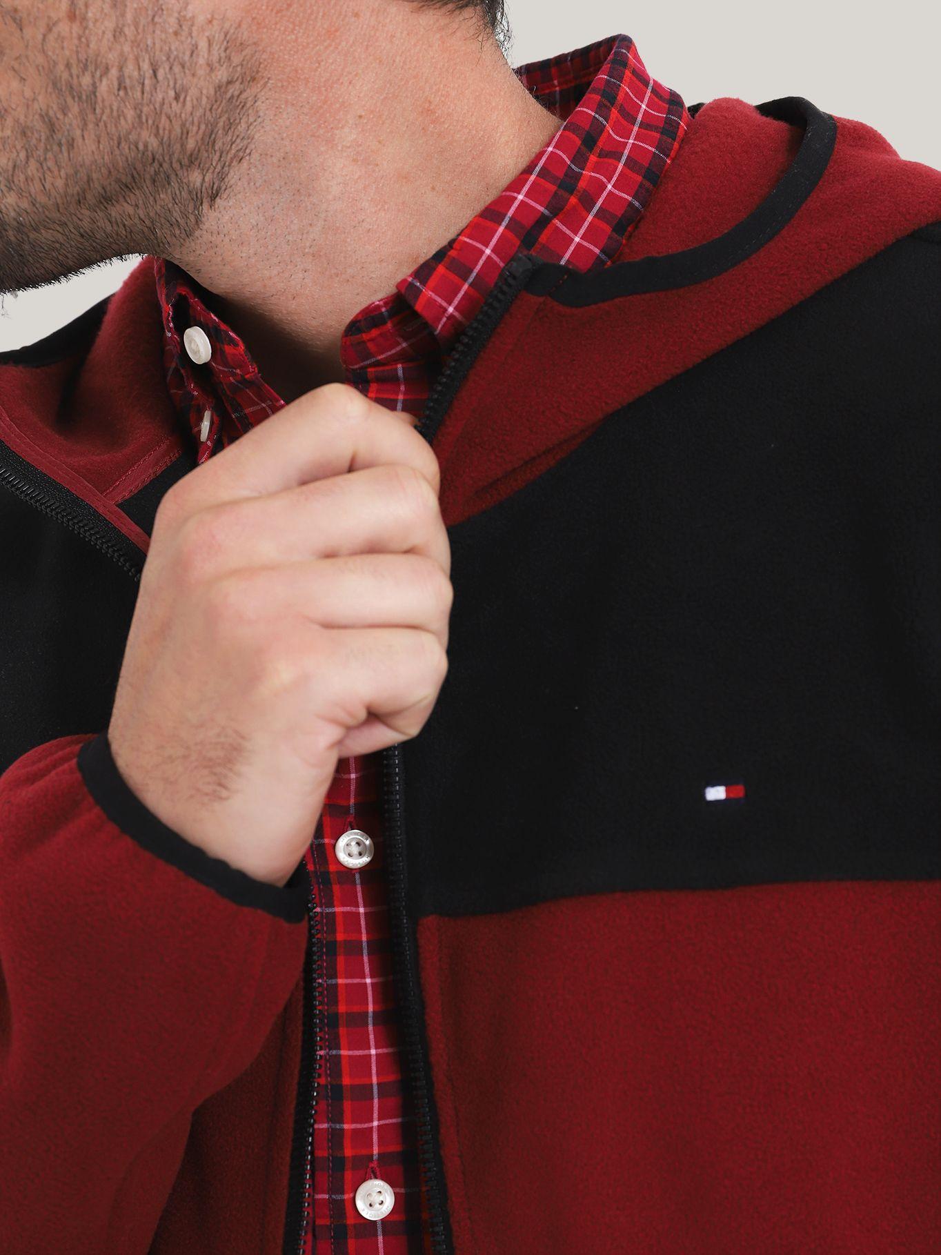 POLERÓN HOODIE DE POLAR CIERRE BURDEO TOMMY HILFIGER-3