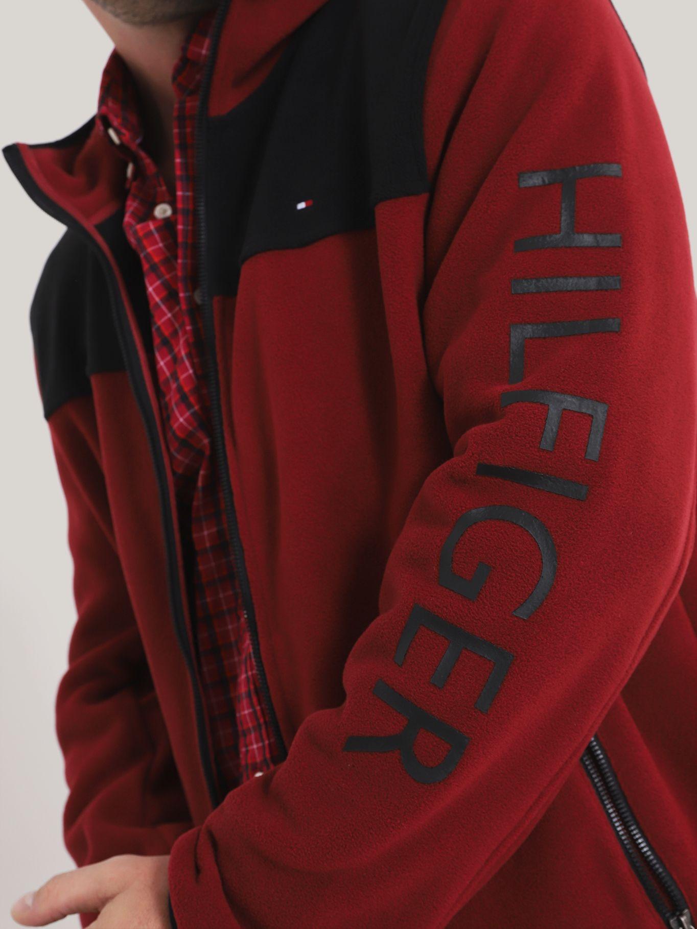 POLERÓN HOODIE DE POLAR CIERRE BURDEO TOMMY HILFIGER-4