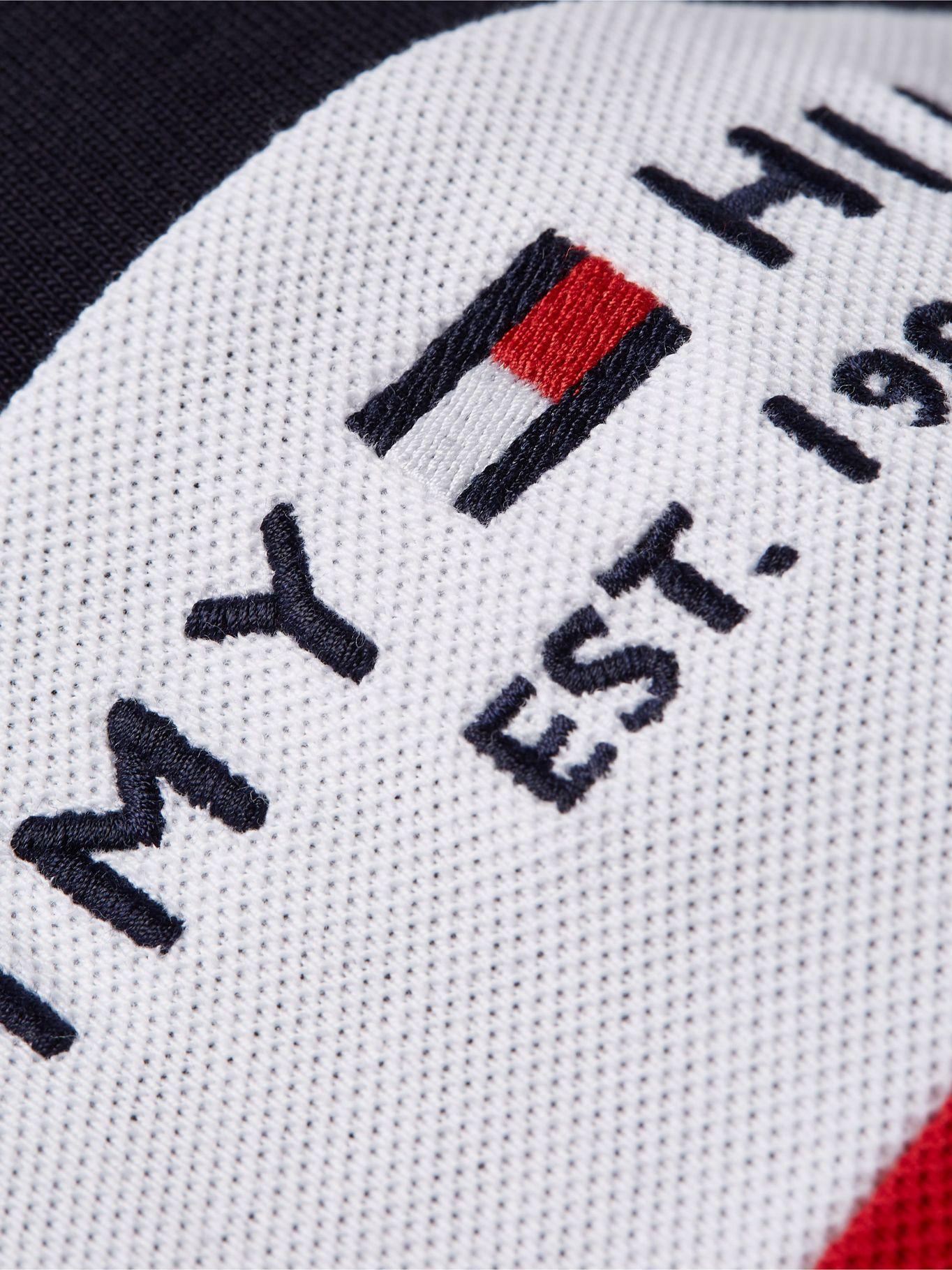 Polera Texture Insert Logo Azul Tommy Hilfiger-3