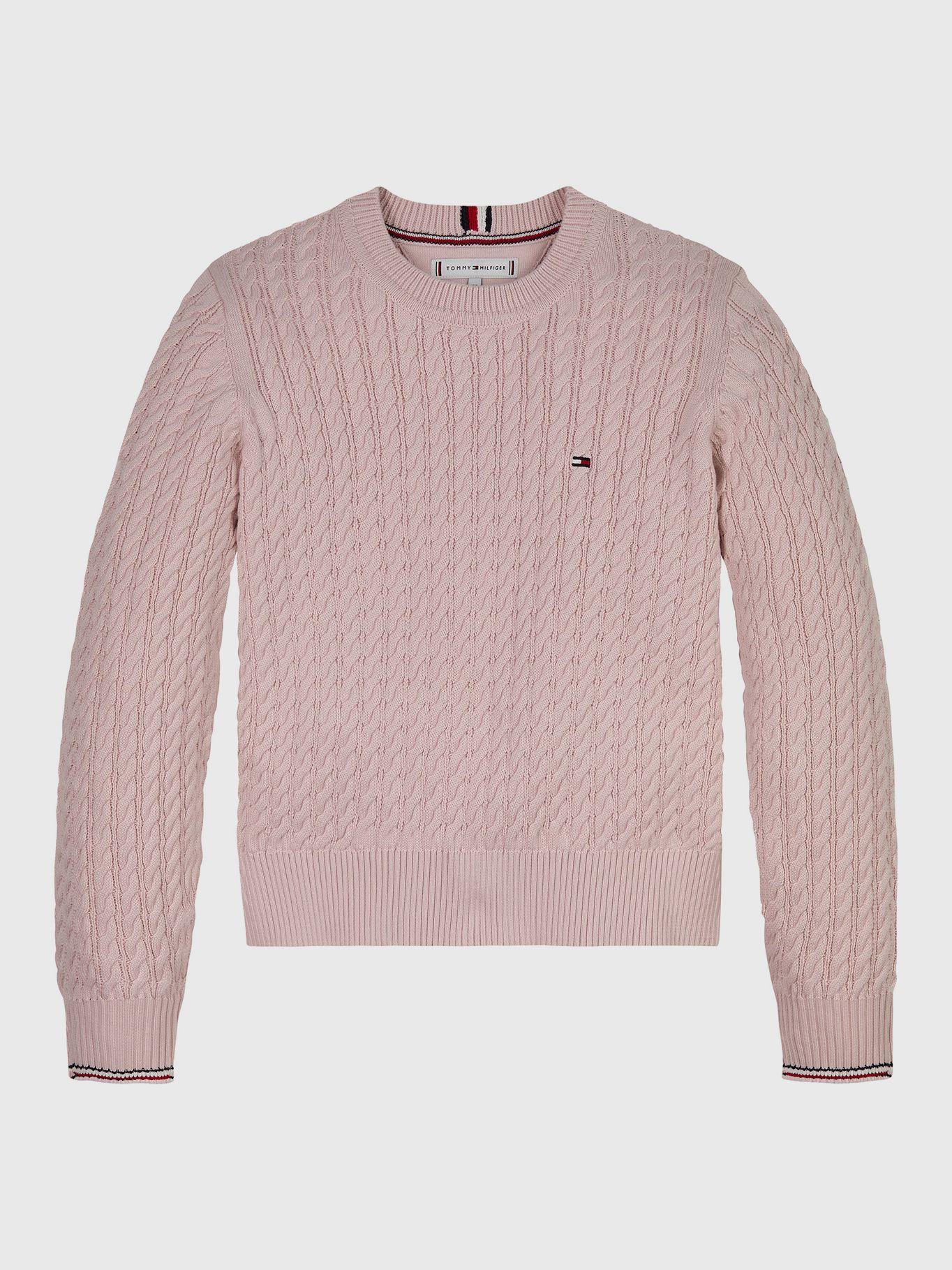 Sweater Punto Global Stripe Rosado Tommy Hilfiger-0