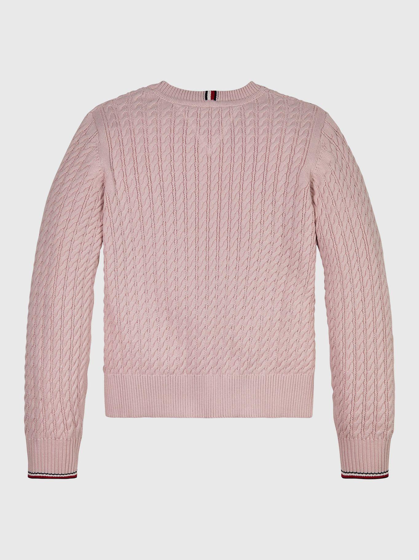 Sweater Punto Global Stripe Rosado Tommy Hilfiger-1