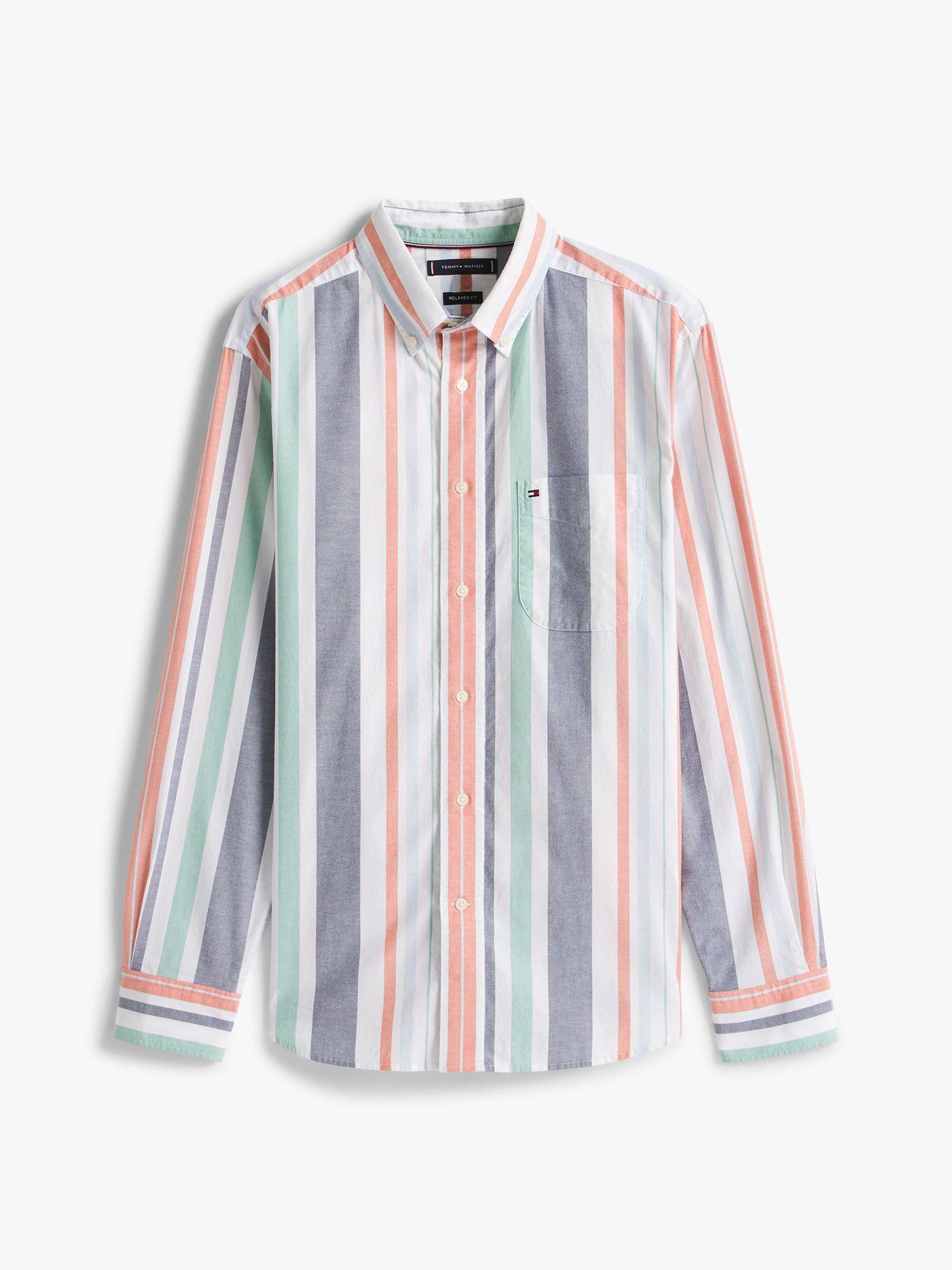 Camisa Oxford A Rayas Relaxed Multicolor Tommy Hilfiger-4