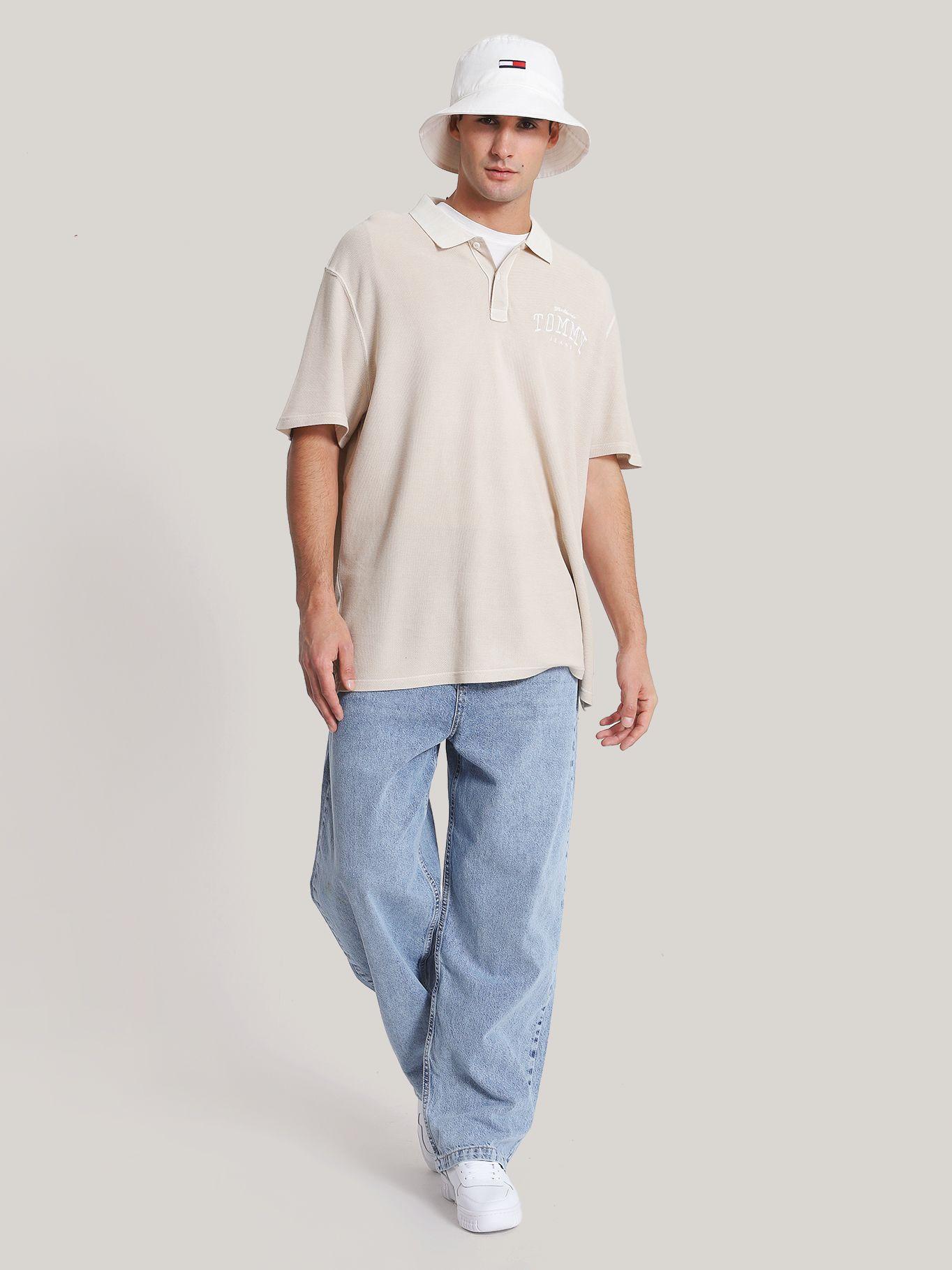 POLO OVERSIZE LOGO BEIGE TOMMY JEANS-1