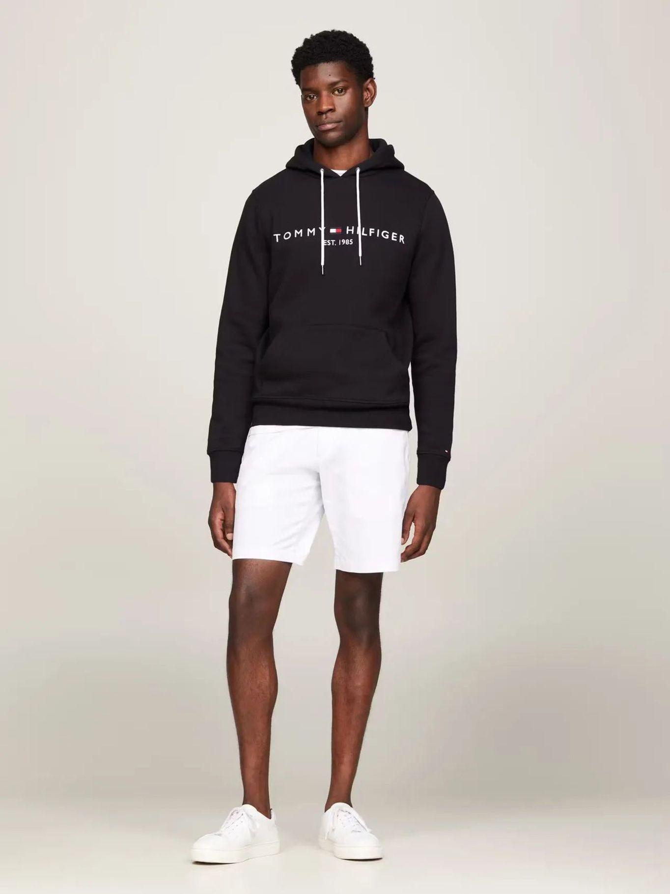 Polerón Hoodie Hombre Logo Negro Tommy Hilfiger-1