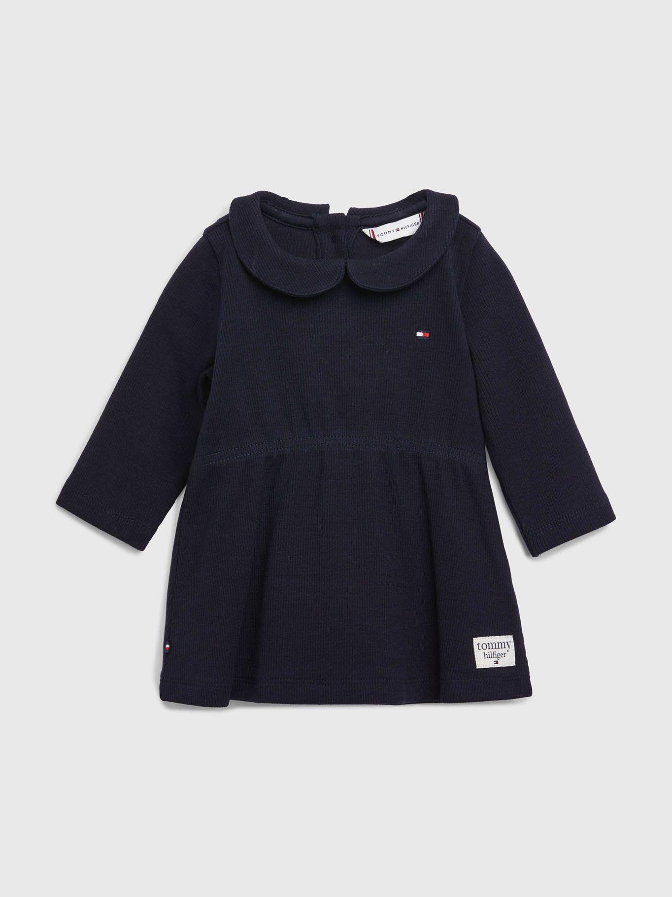 Vestido Stripe Con Logo Azul Tommy Hilfiger-0