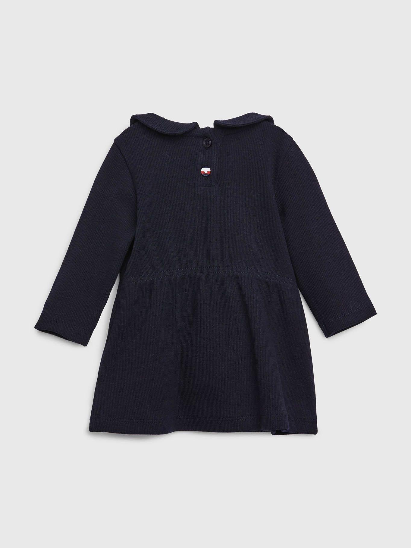 Vestido Stripe Con Logo Azul Tommy Hilfiger-1