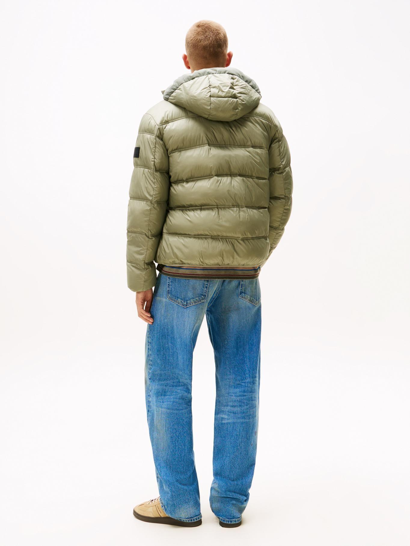 Parka Acolchada Hooded Con Logo Verde Tommy Jeans-2