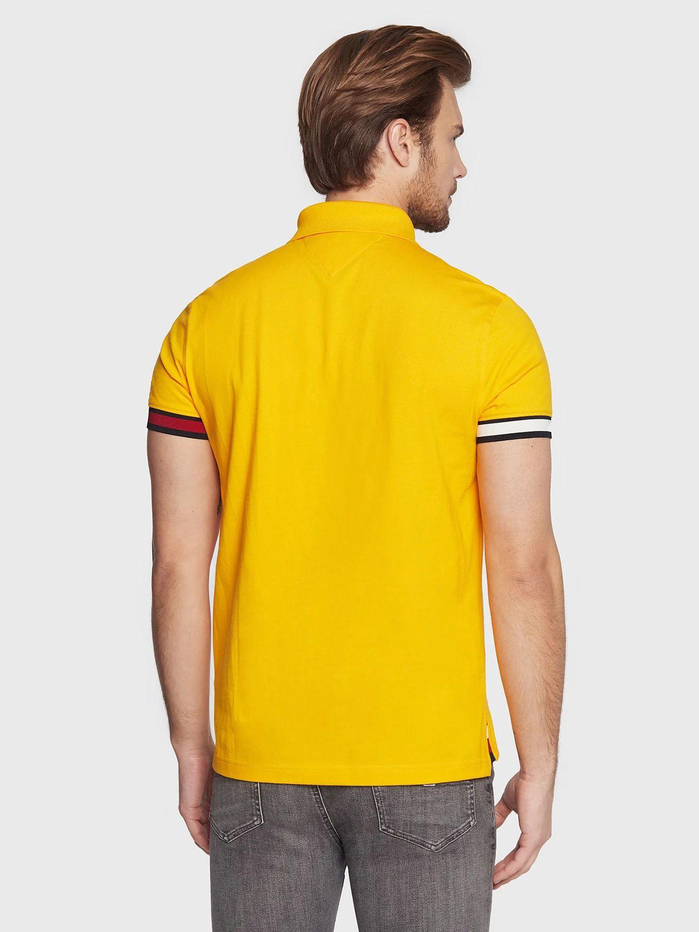 Polo Con Ribetes Slim Fit Amarillo Tommy Hilfiger-2
