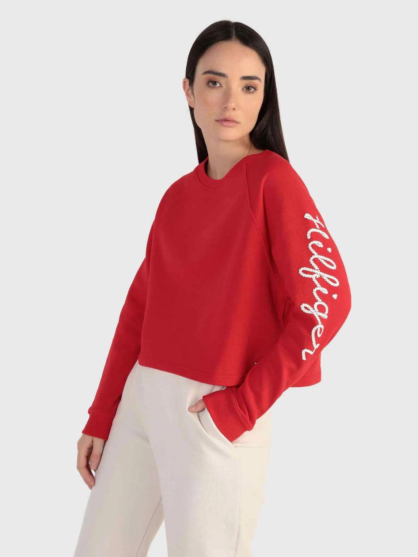 Polerón Con Logo De Cuerda Rojo Tommy Hilfiger-0