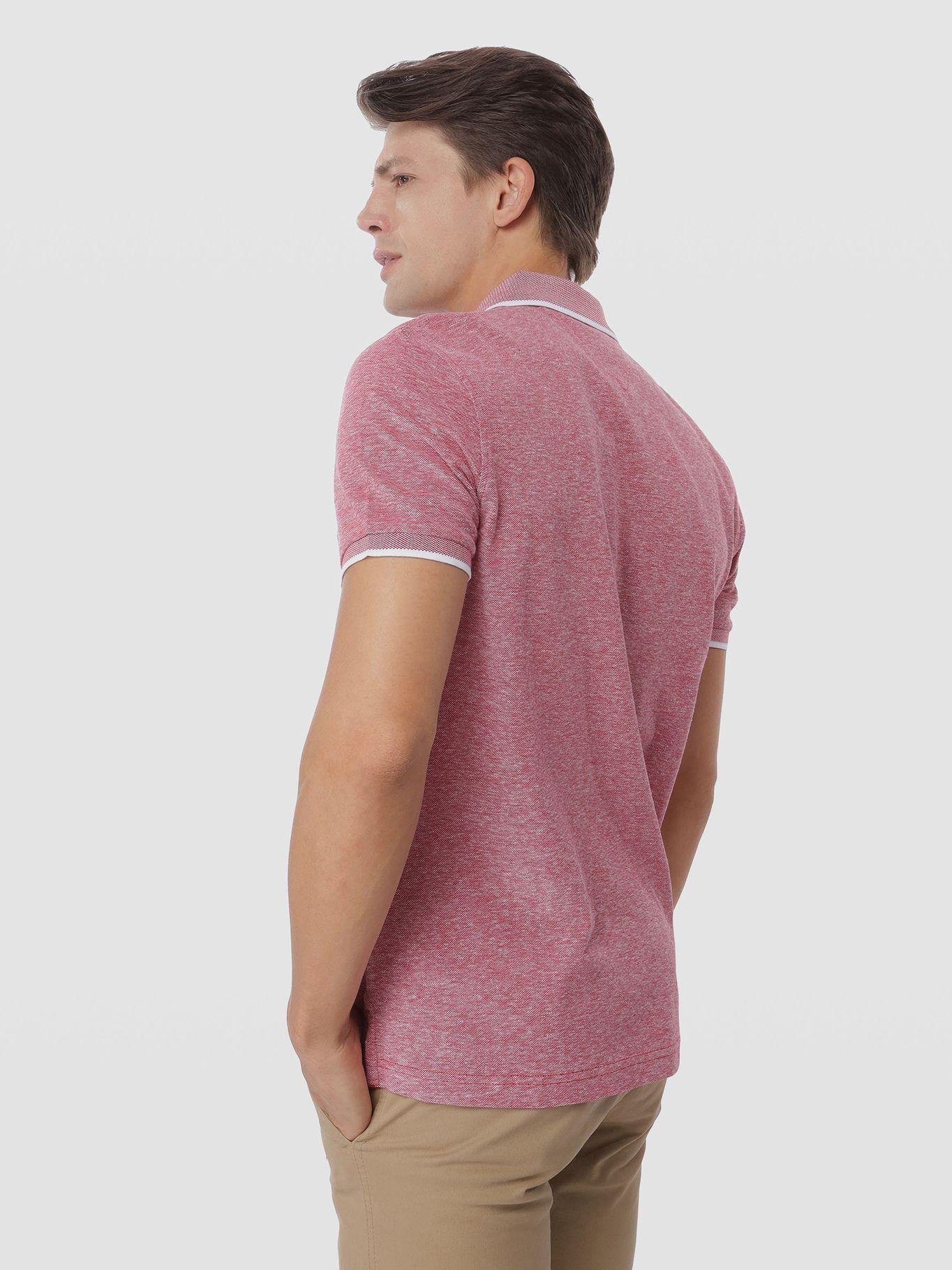 Polo Regular Fit Con Logo Rojo Tommy Hilfiger-2