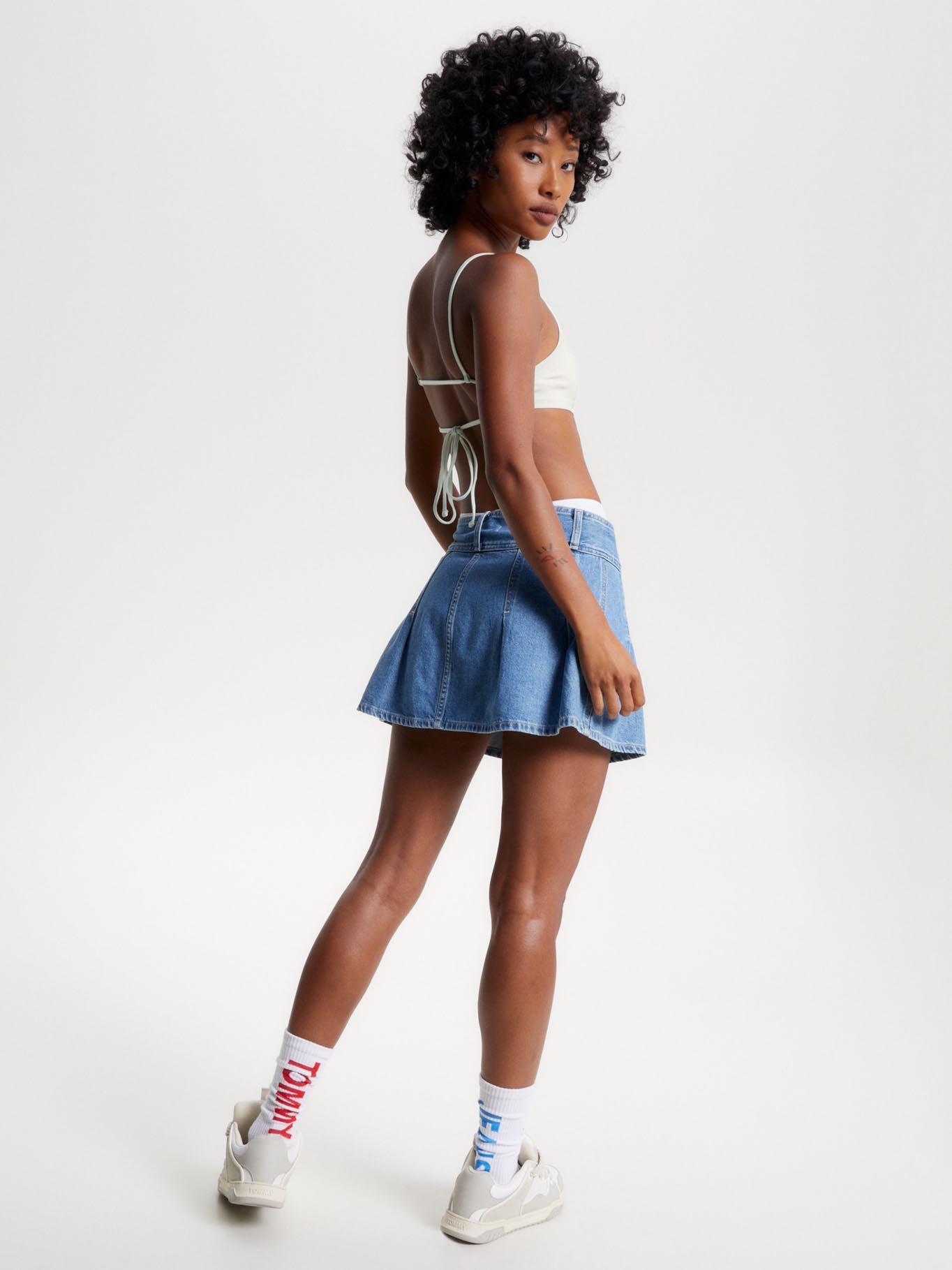 Polera Crop Cierre Anudable Blanco Tommy Jeans-2