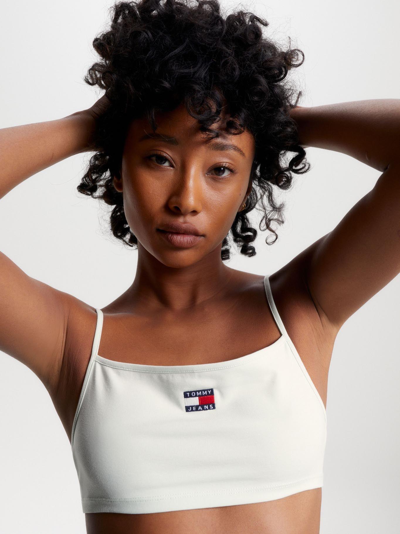 Polera Crop Cierre Anudable Blanco Tommy Jeans-3