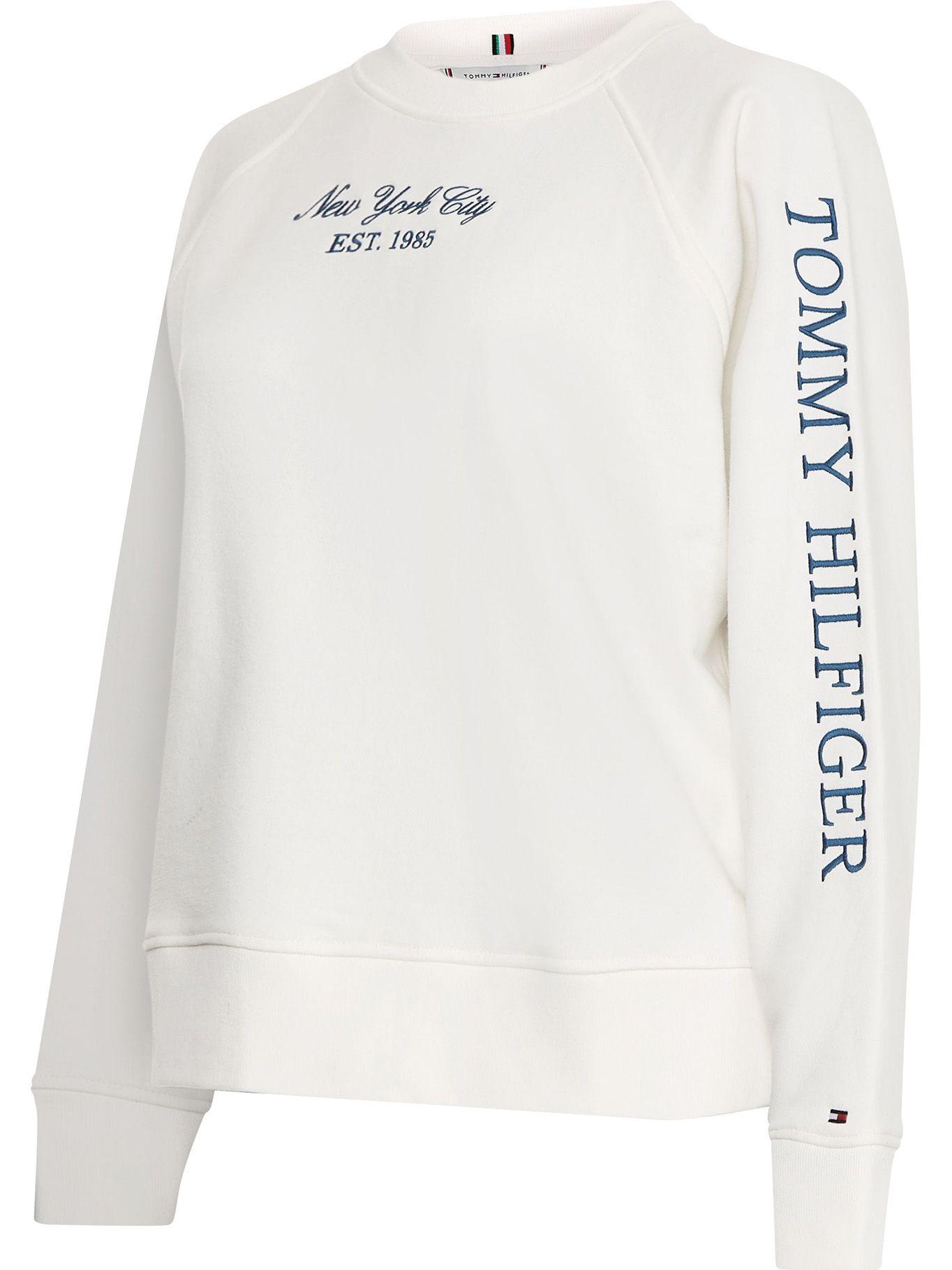 Polerón Relaxed Archive Logo Blanco Tommy Hilfiger-2