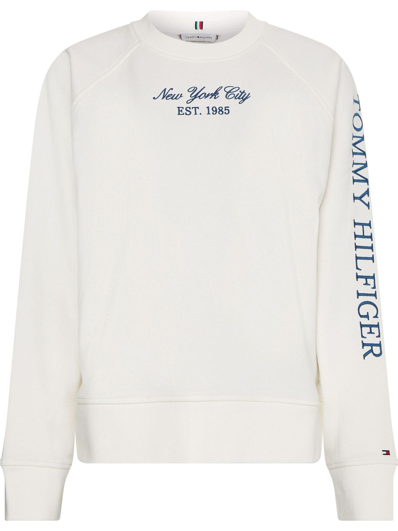 Polerón Relaxed Archive Logo Blanco Tommy Hilfiger-0