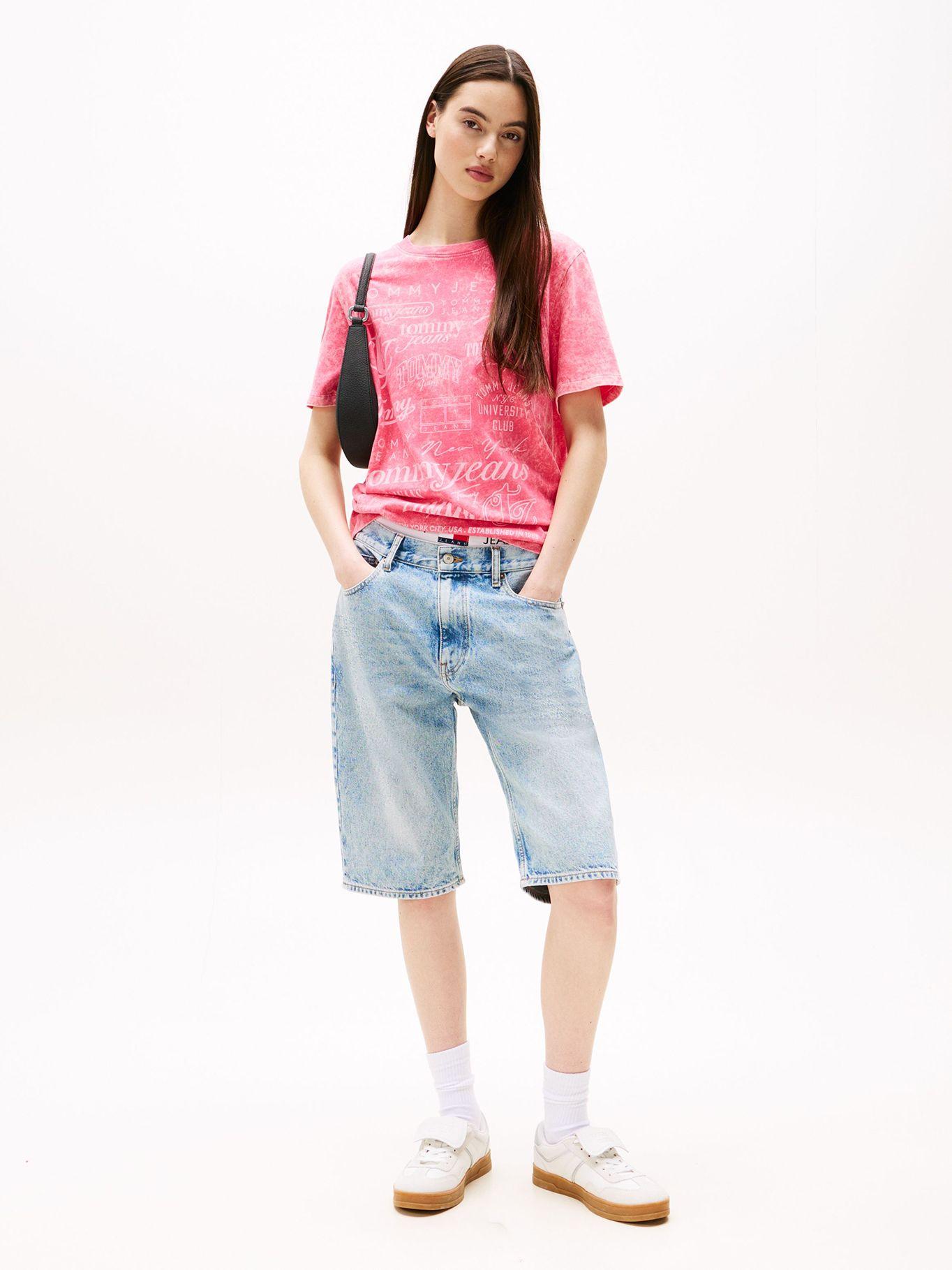 Polera Multilogo Relaxed Fit Rosado T1I Tommy Jeans-1