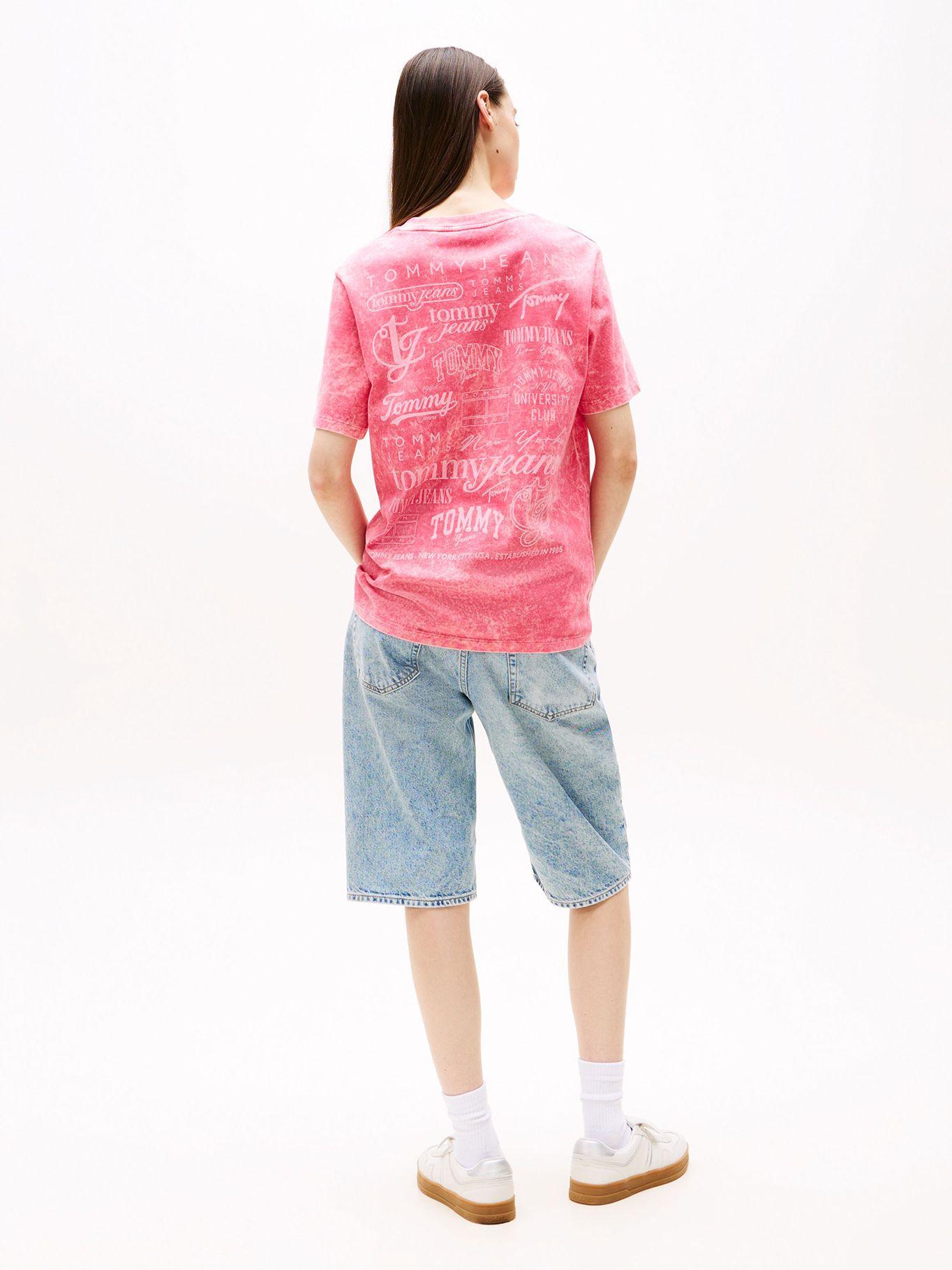 Polera Multilogo Relaxed Fit Rosado T1I Tommy Jeans-2