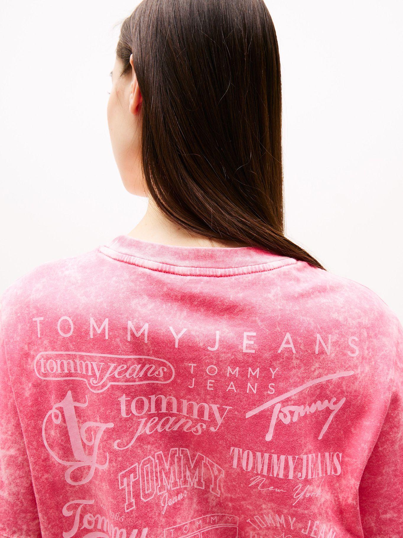 Polera Multilogo Relaxed Fit Rosado T1I Tommy Jeans-3