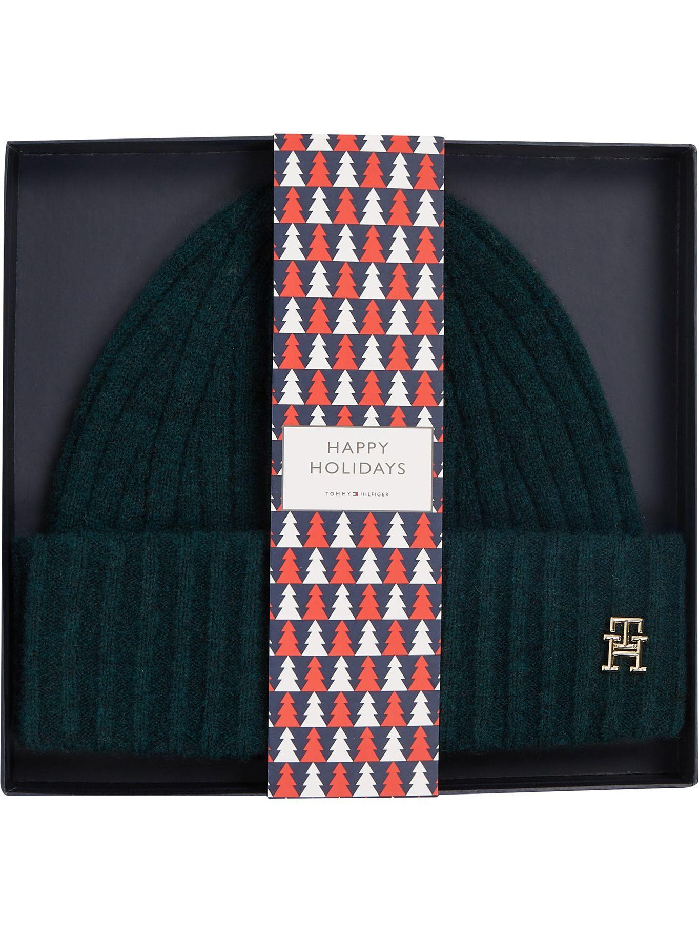 Gorro Beanie Modern Monogram Verde Tommy Hilfiger-1